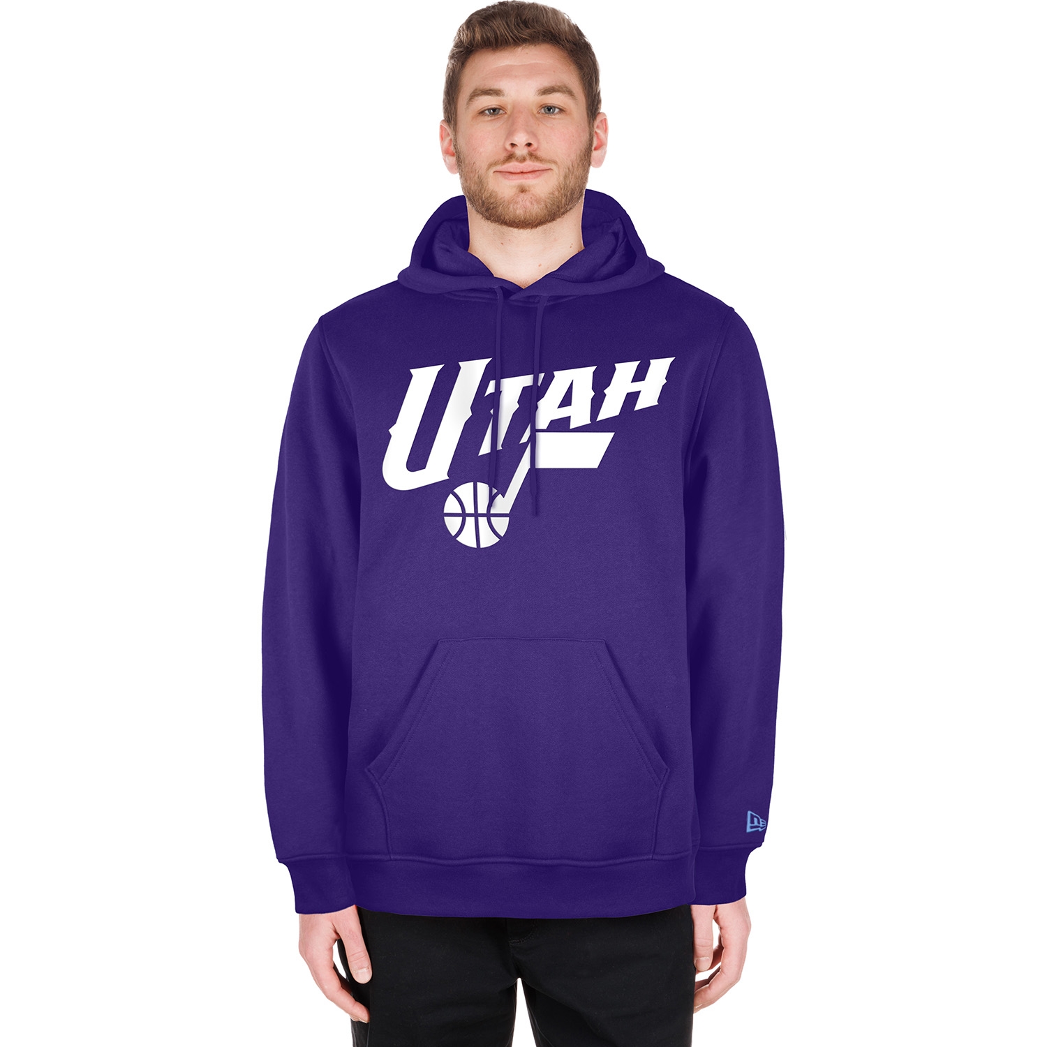Utah Jazz 2024 NBA City Edition New Era Hoodie Lila
