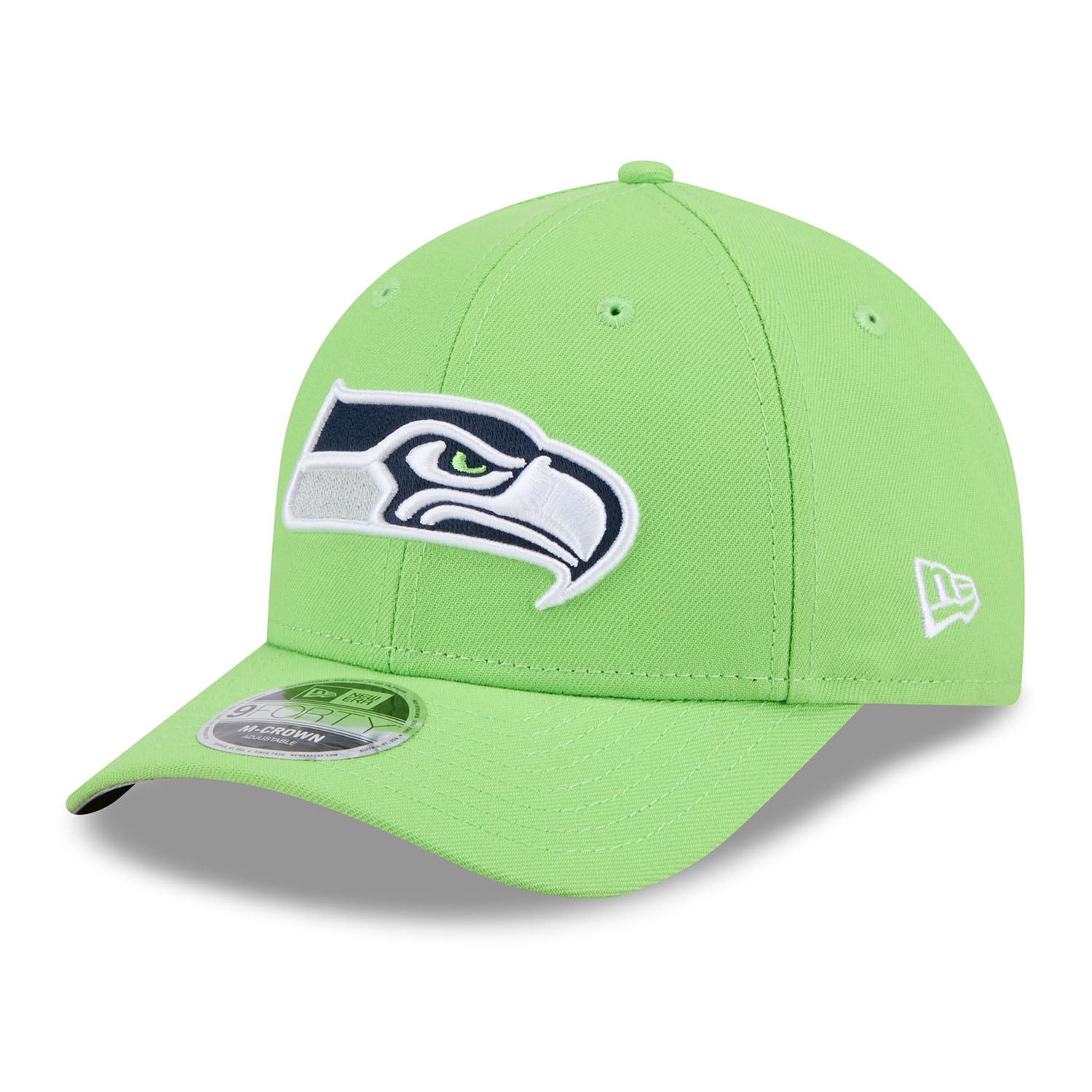 Seattle Seahawks NFL Team Logo New Era 9FORTY M-Crown Snapback Cap Grün