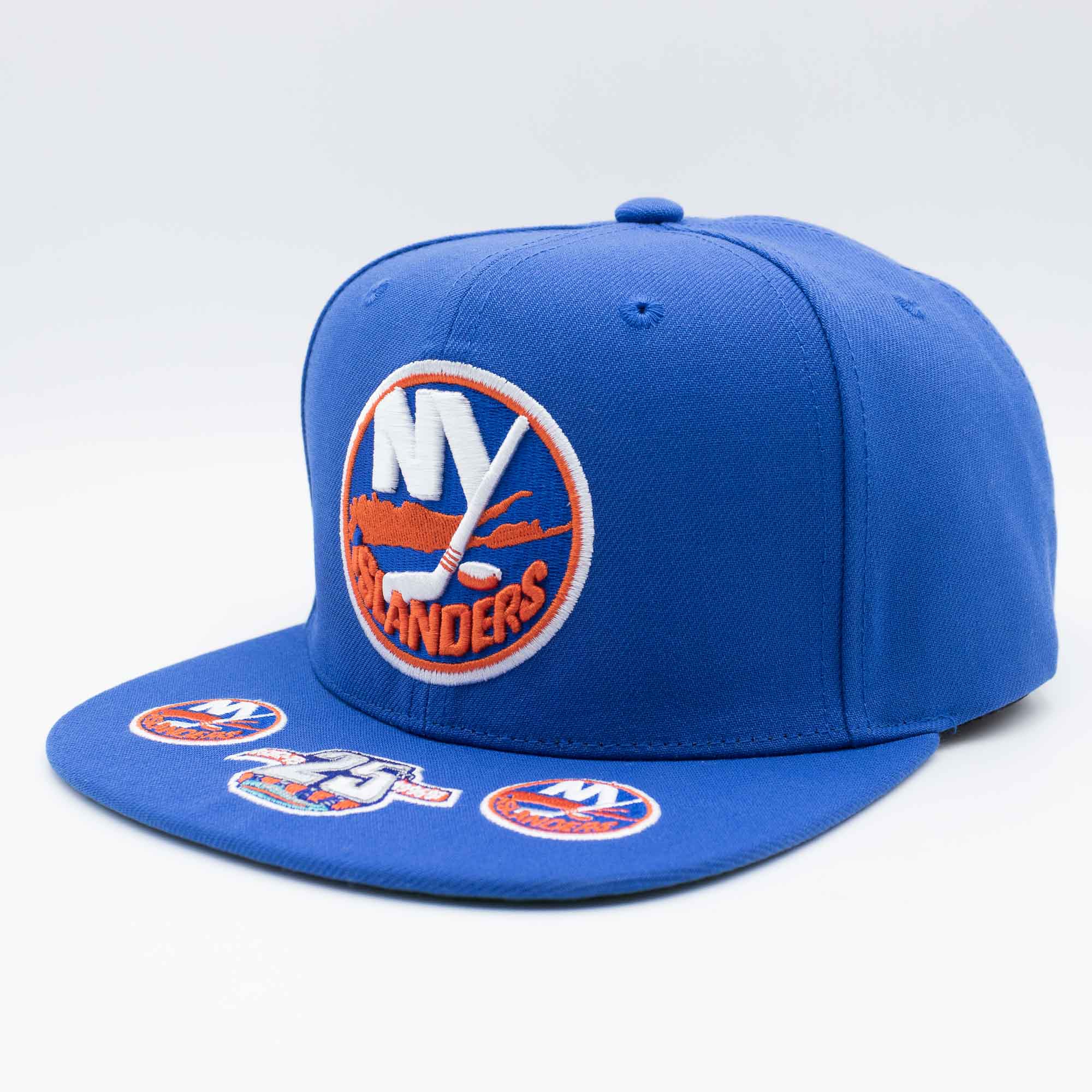 New York Islanders Hat Trick Mitchell & Ness Snapback NHL Cap Blue