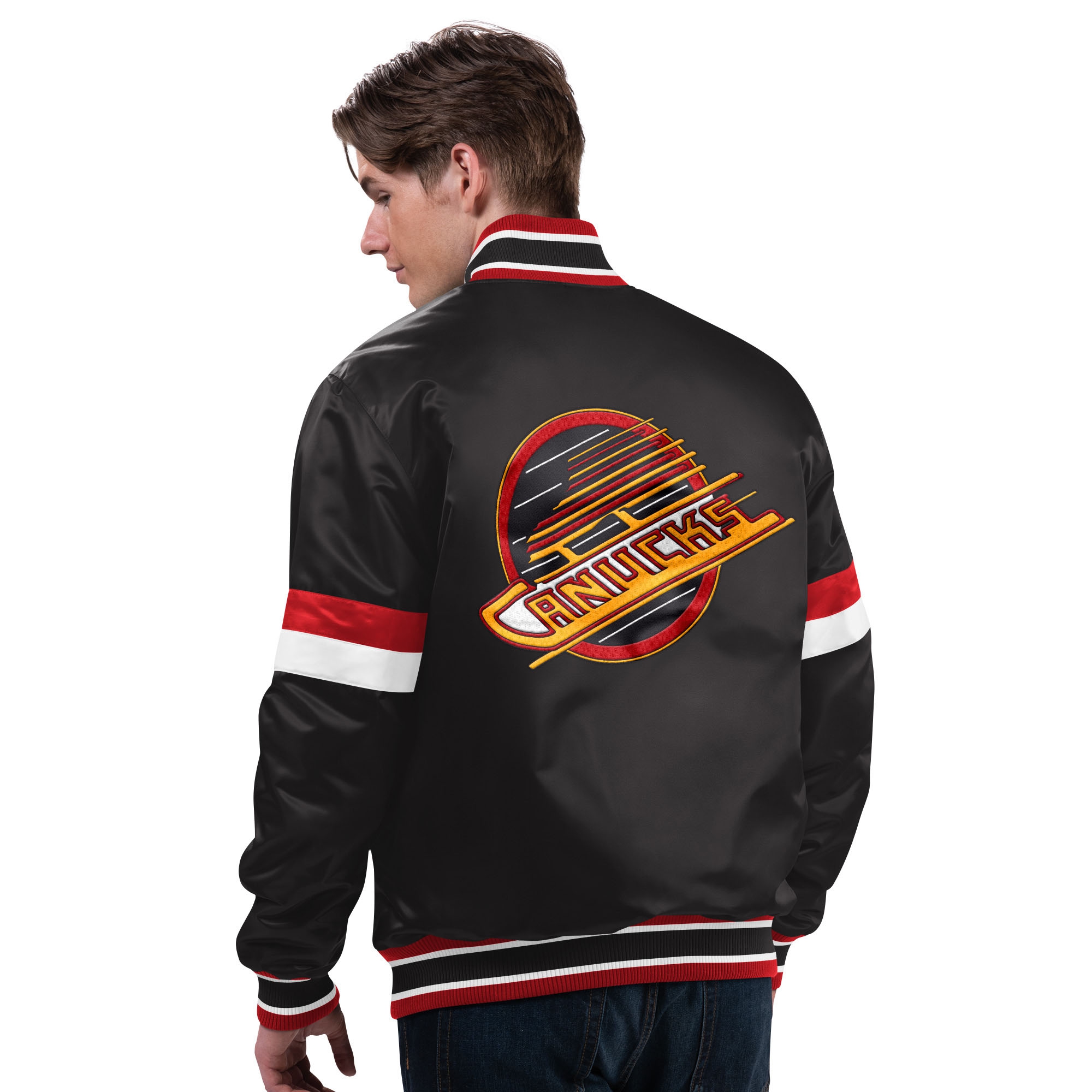 Vancouver Canucks Starter Vintage Diveplay NHL Varsity Jacket