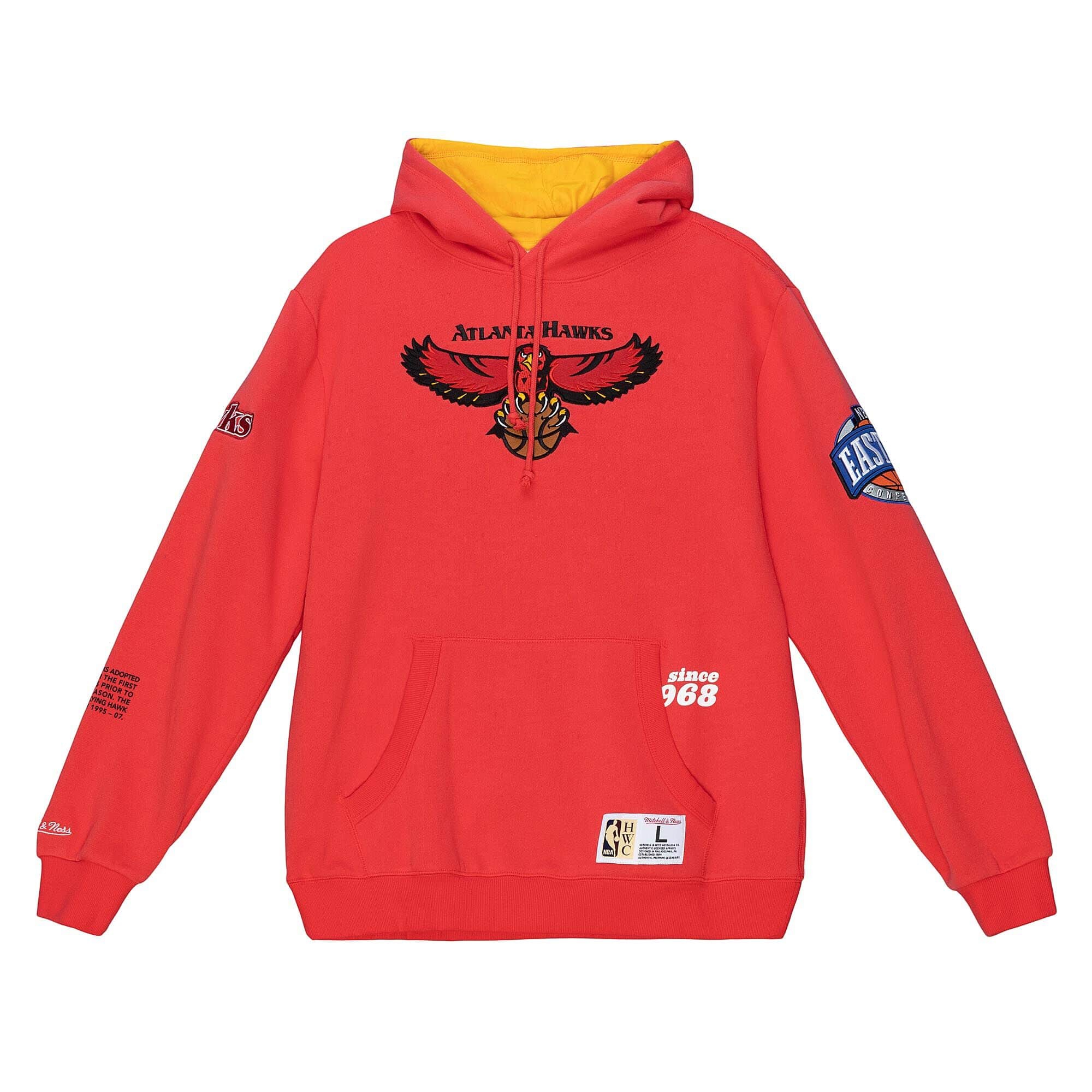 Atlanta Hawks Mitchell & Ness Team Origins NBA Hoodie Rot