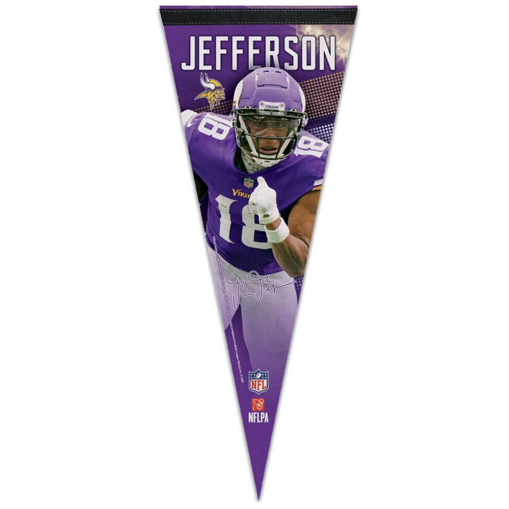 Justin Jefferson Minnesota Vikings Premium NFL Wimpel
