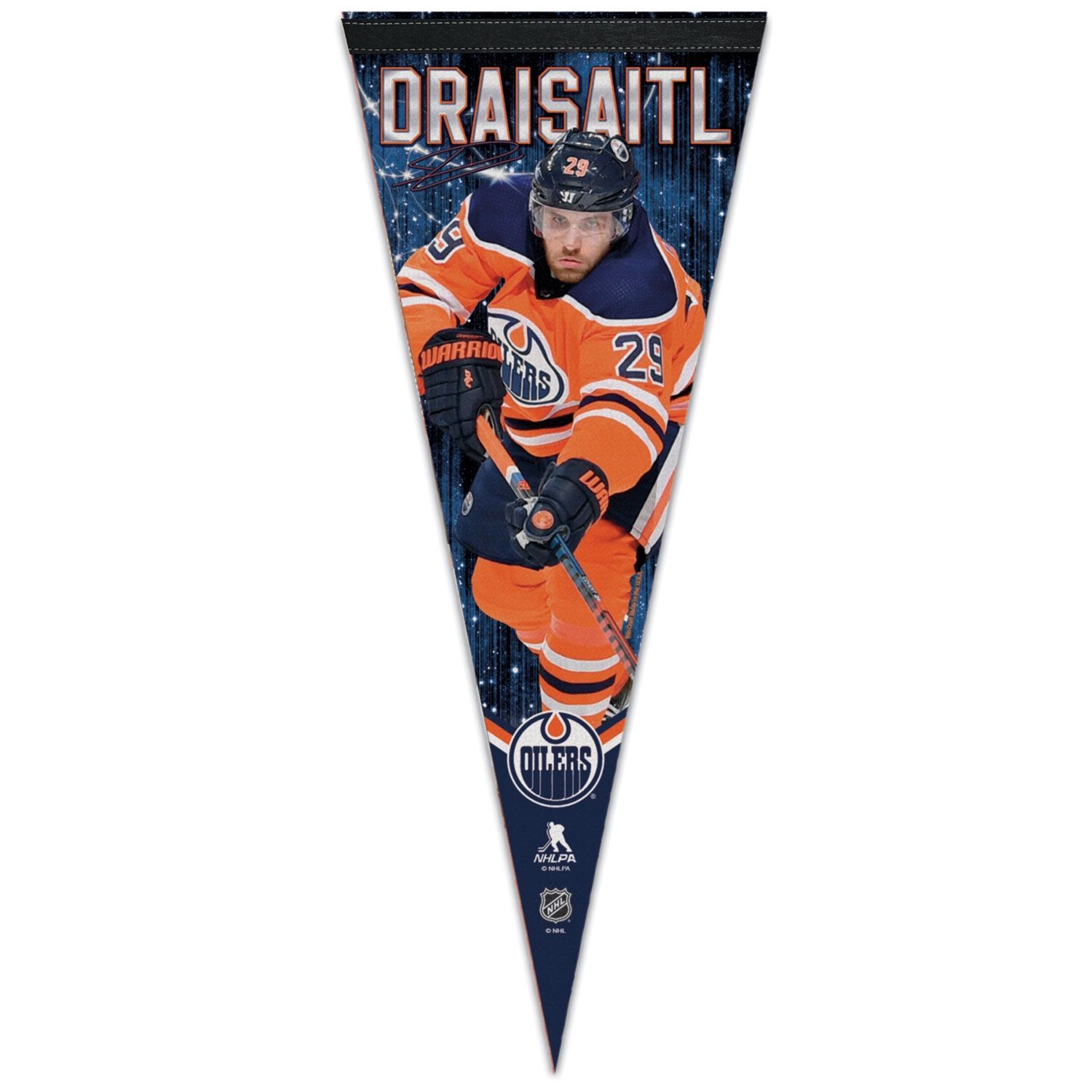 Leon Draisaitl Edmonton Oilers Player NHL Wimpel