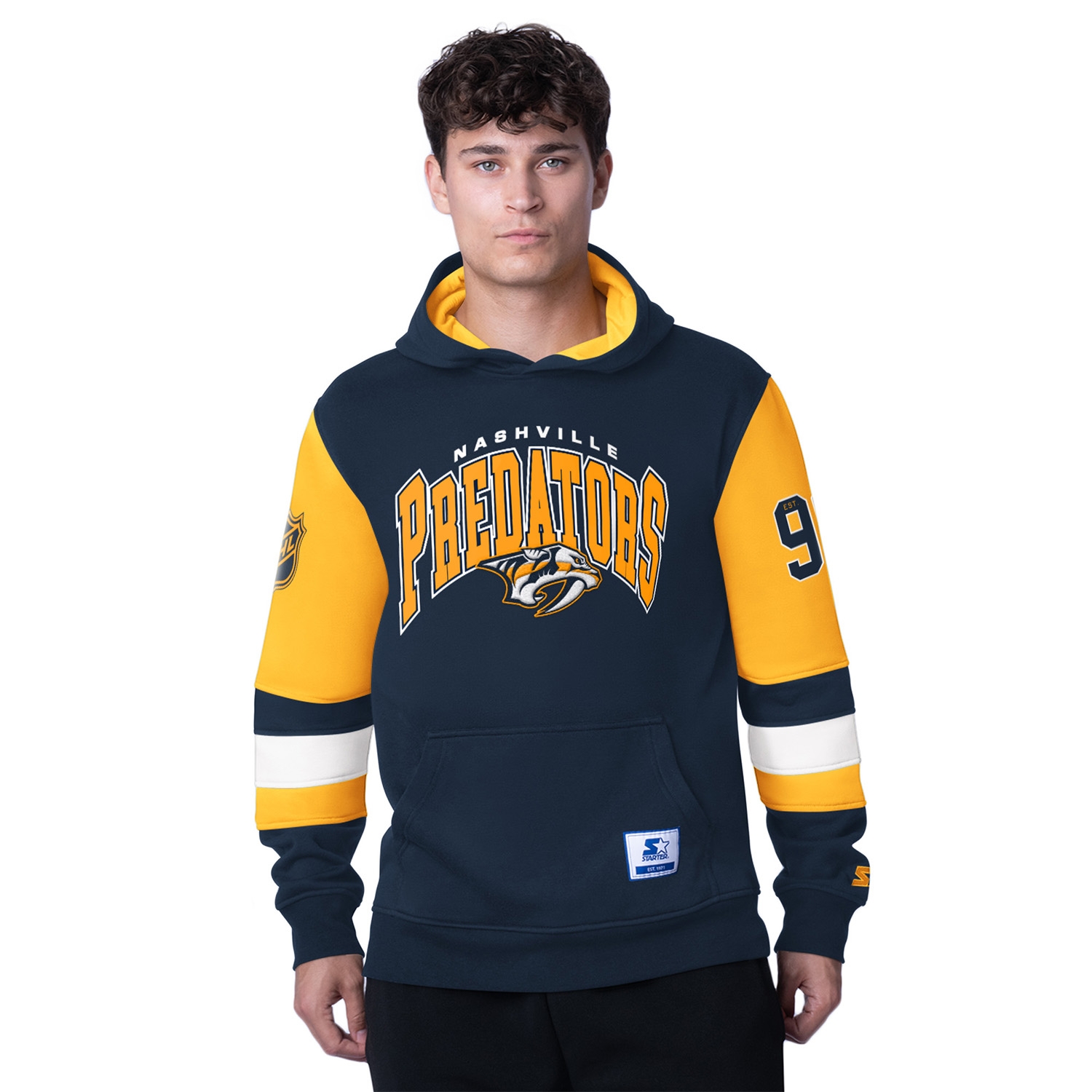 Nashville Predators Starter End Zone NHL Hoodie