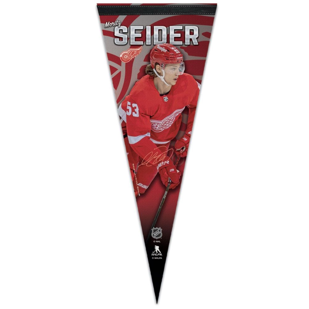 Moritz Seider Detroit Red Wings WinCraft Premium NHL Pennant