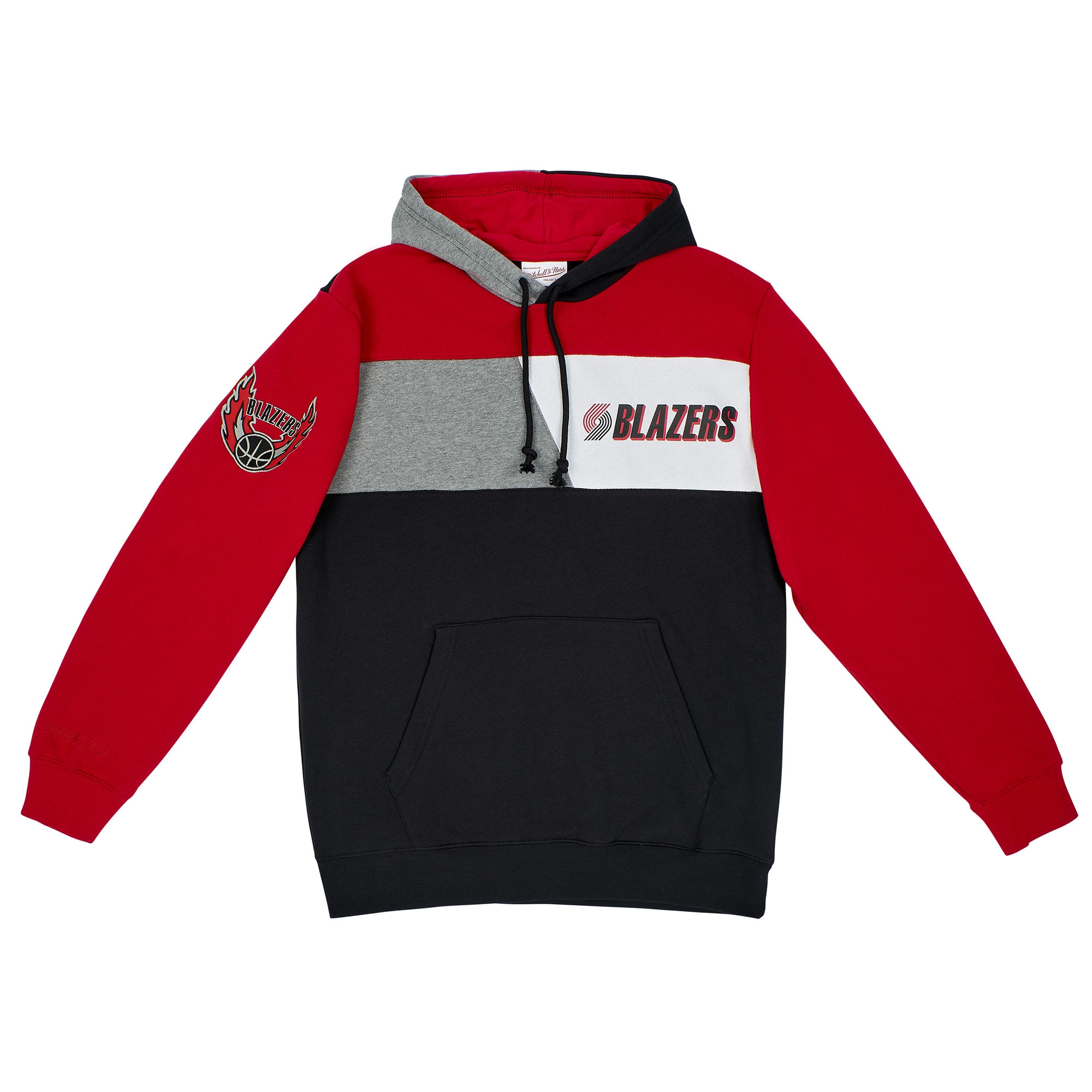 Portland Trail Blazers Mitchell & Ness Color Blocked NBA Fleece Hoodie