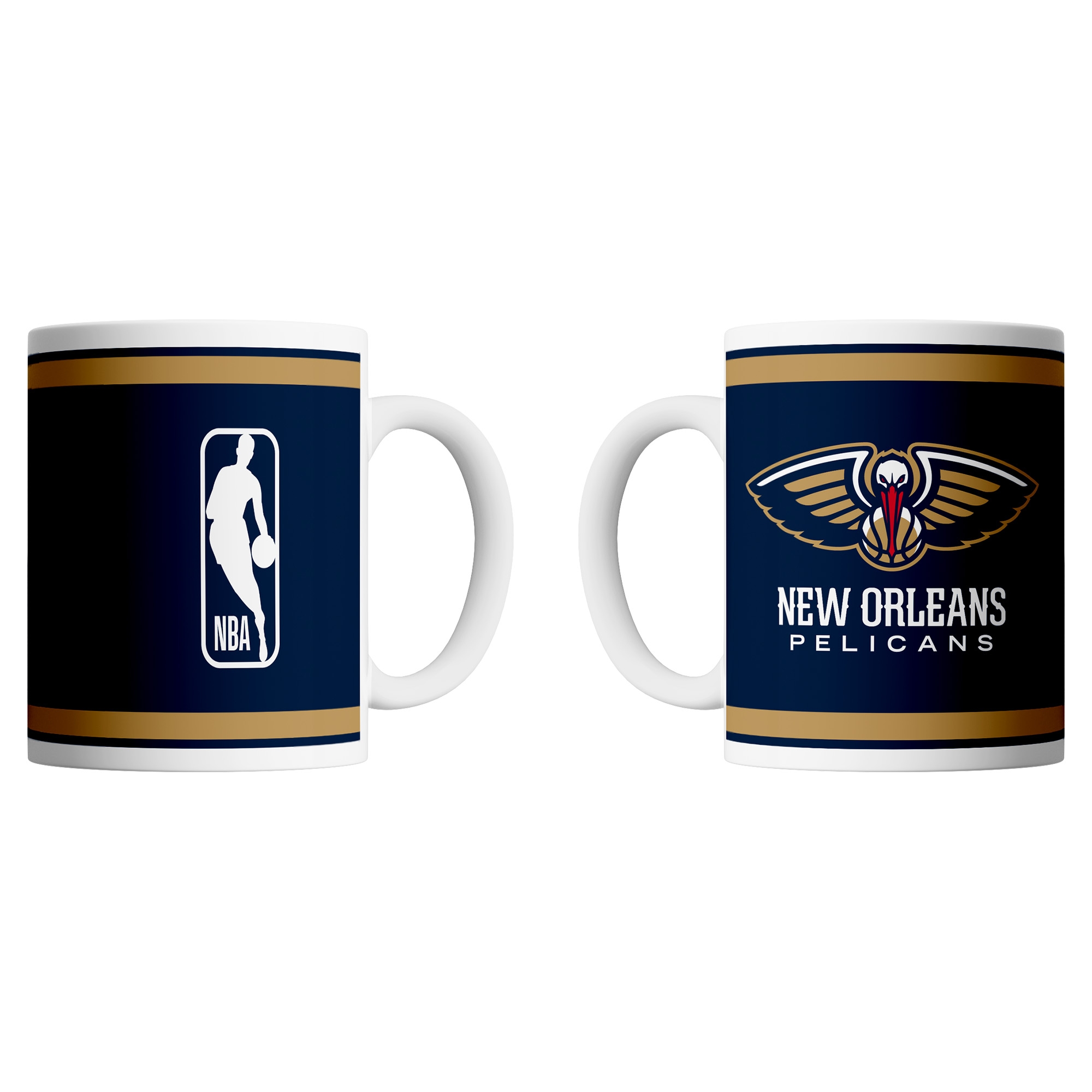 New Orleans Pelicans Logo & Shield NBA Becher (330 ml)