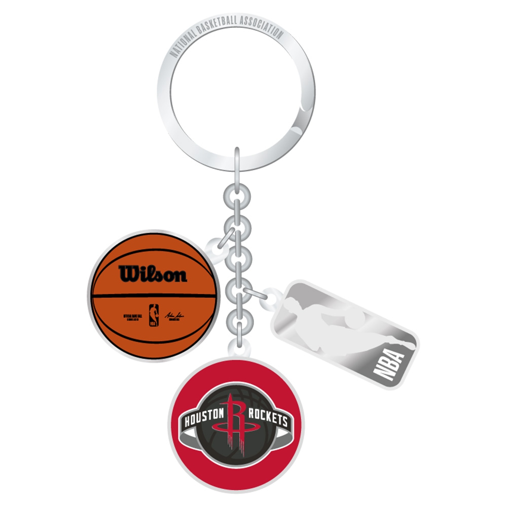 Houston Rockets NBA Charm Key Ring
