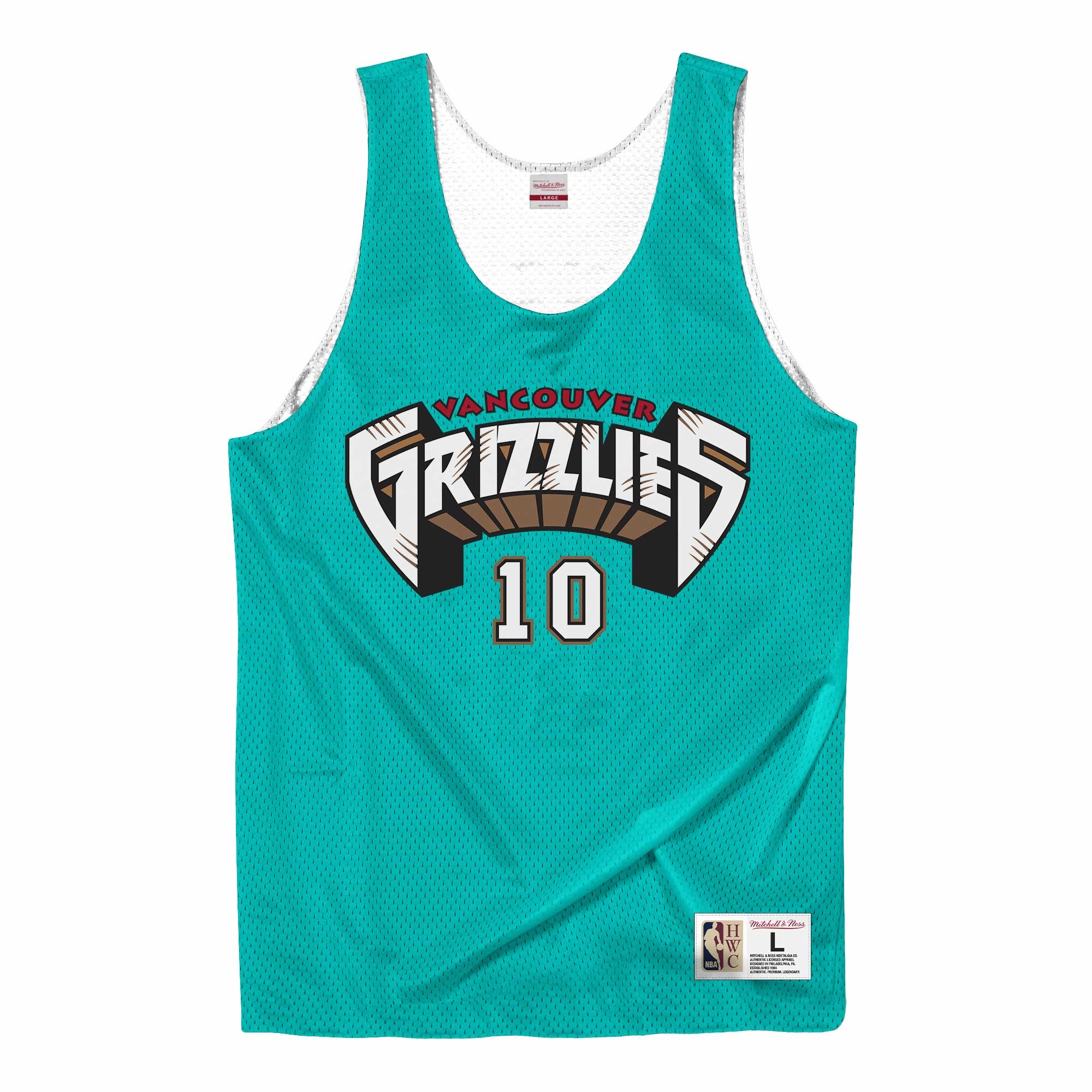 Mike Bibby #10 Vancouver Grizzlies Mitchell & Ness NBA Reversible Mesh Jersey