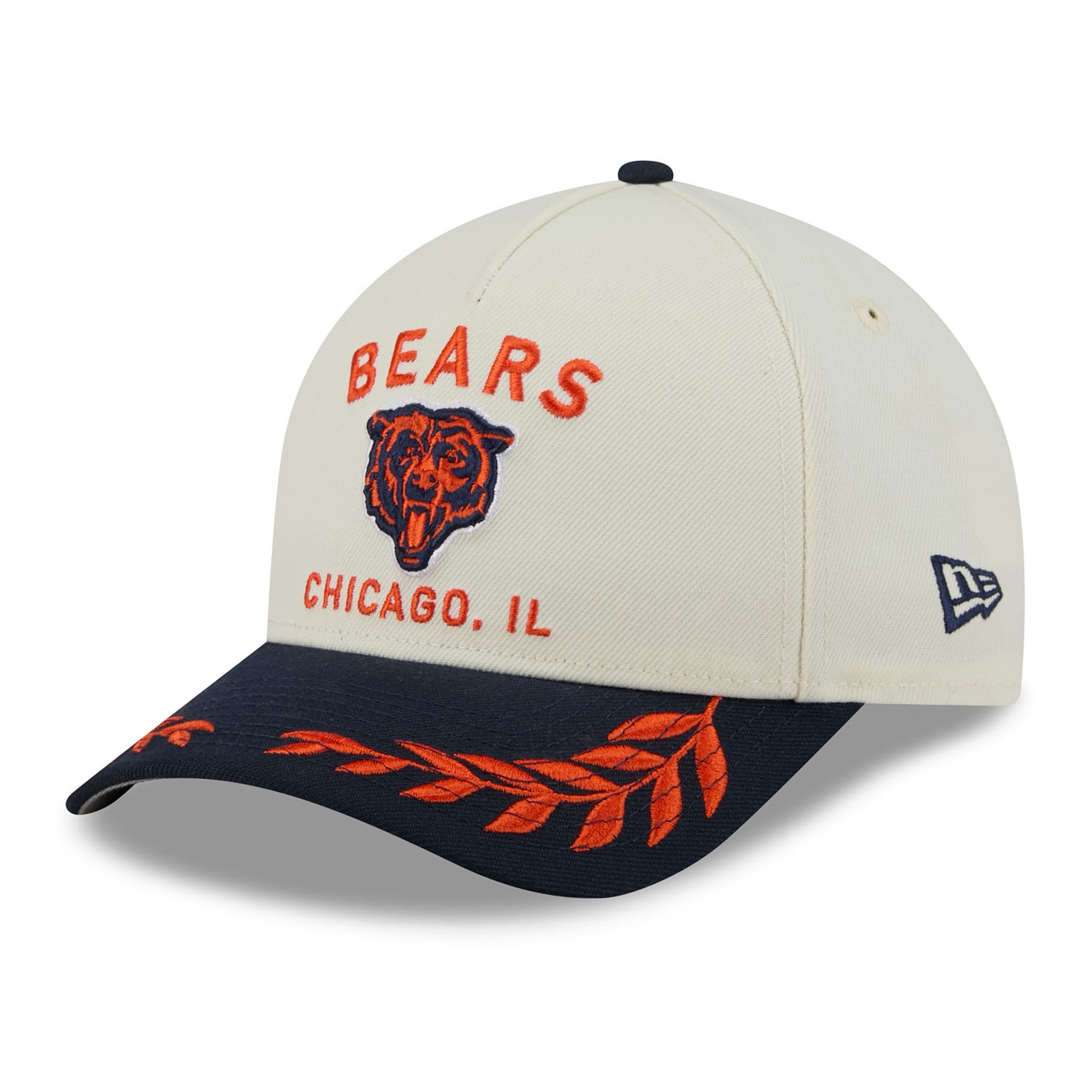 Chicago Bears 2025 NFL Draft 9FORTY M-Crown A-Frame Snapback Cap Cream