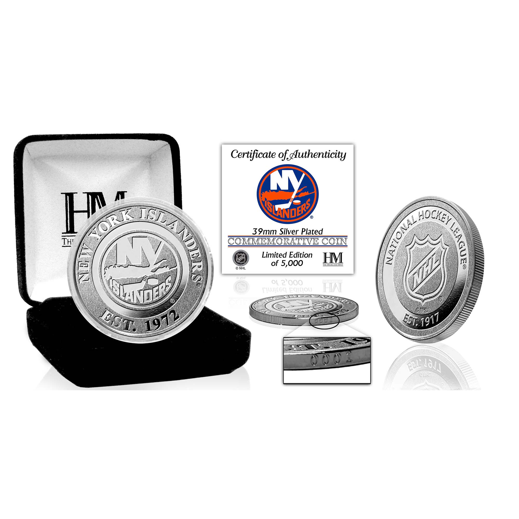 New York Islanders NHL Team Silver Mint Coin