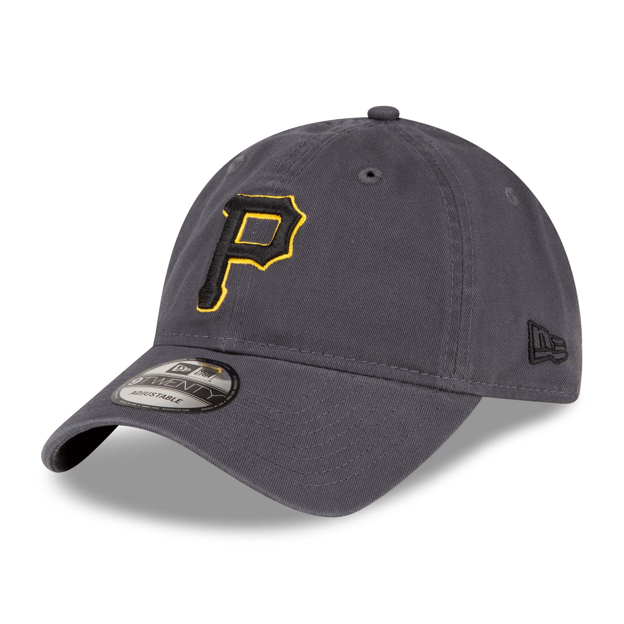 Pittsburgh Pirates Core Classic New Era 9TWENTY Adjustable MLB Cap Dunkelgrau