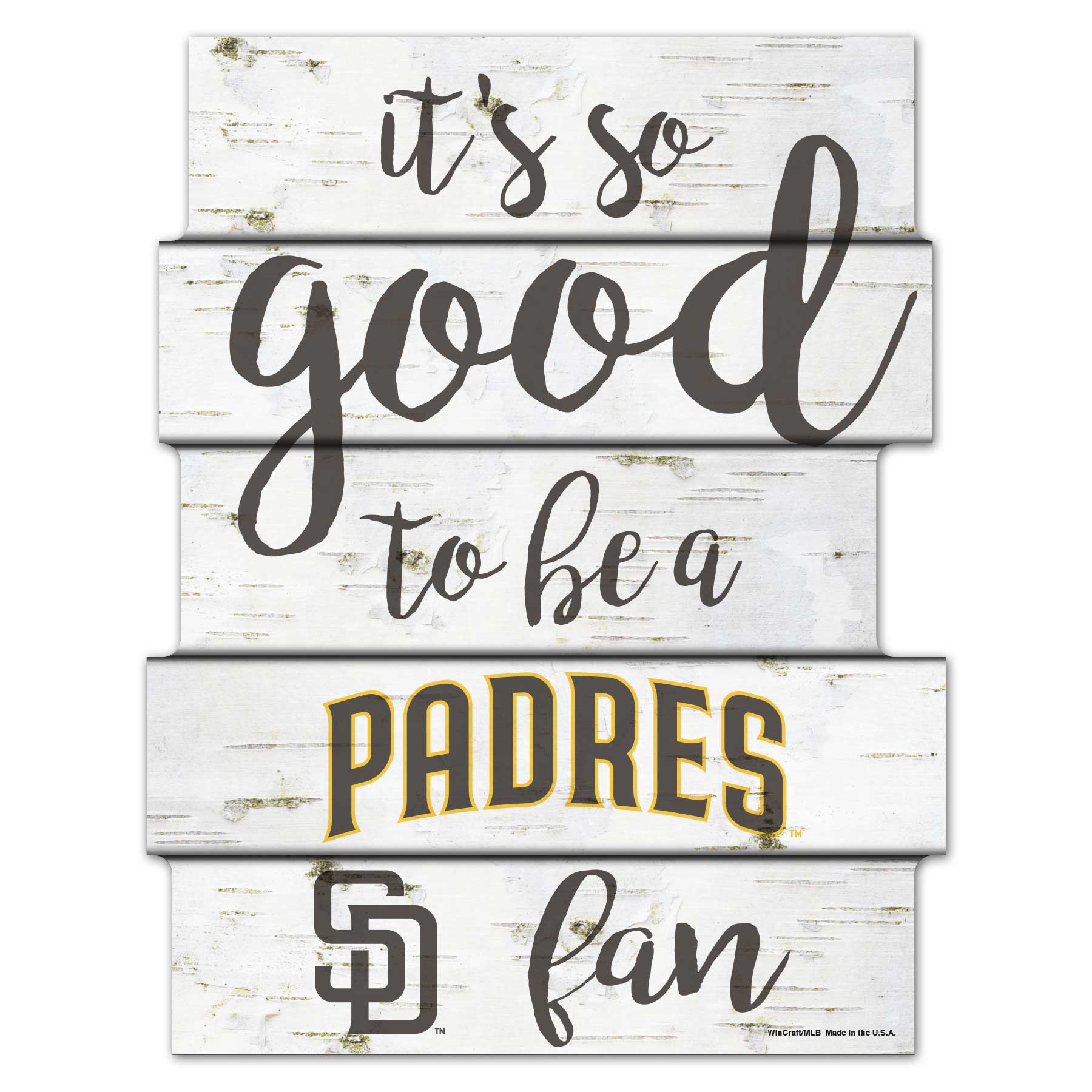 San Diego Padres Birchwood MLB Wood Sign