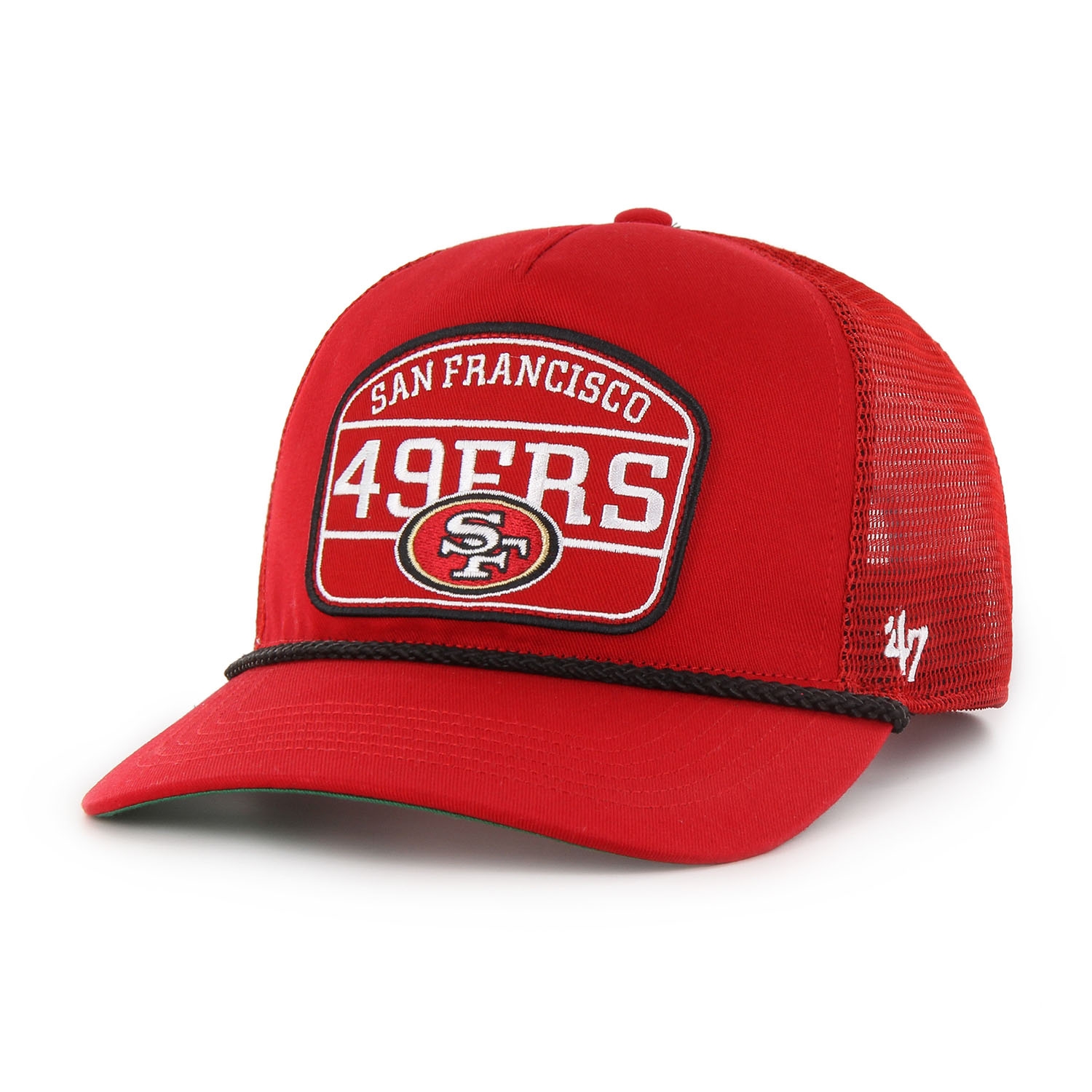 San Francisco 49ers Hone Rope '47 Hitch RF Snapback Trucker NFL Cap Rot