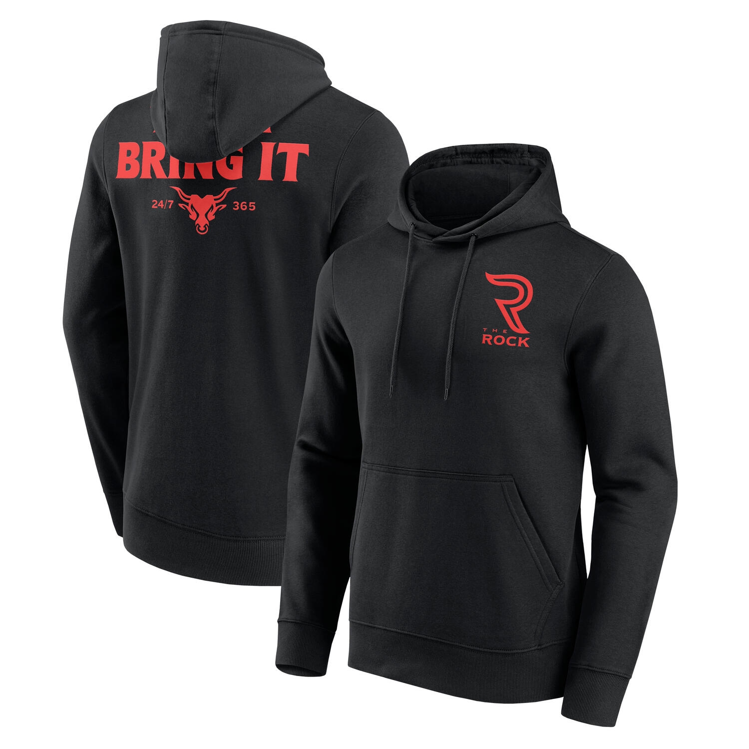 The Rock WWE Superstar Hoodie Black