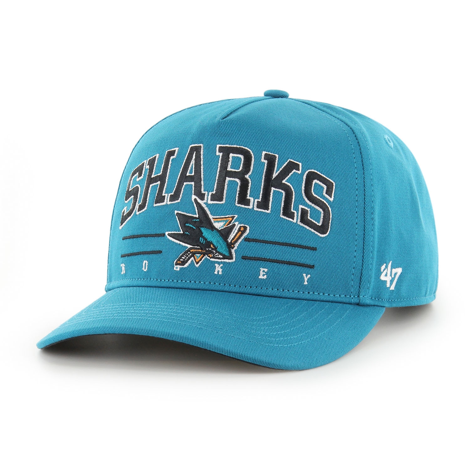San Jose Sharks Hitch Roscoe '47 Adjustable NHL Cap Teal