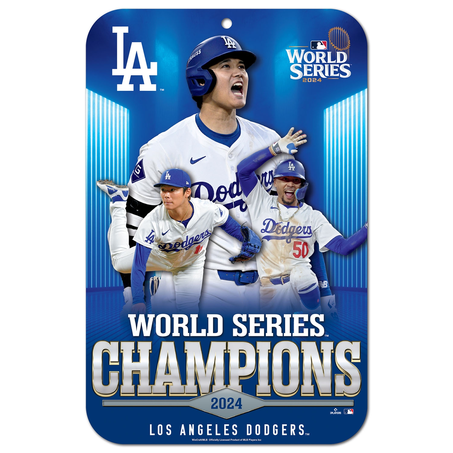 Los Angeles Dodgers 2024 World Series Champions Schild