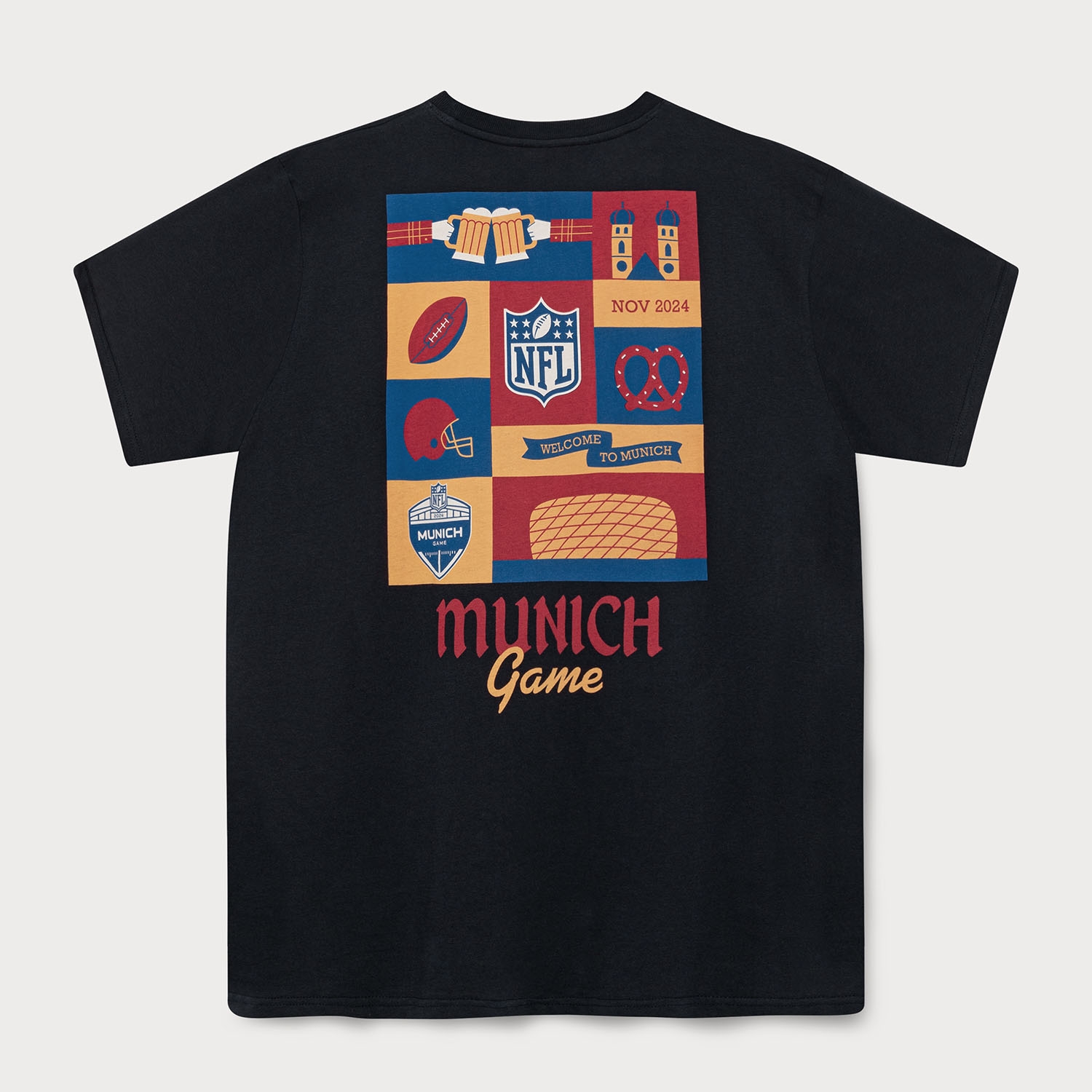 2024 NFL Munich L&L ’94 Campus T-Shirt Schwarz