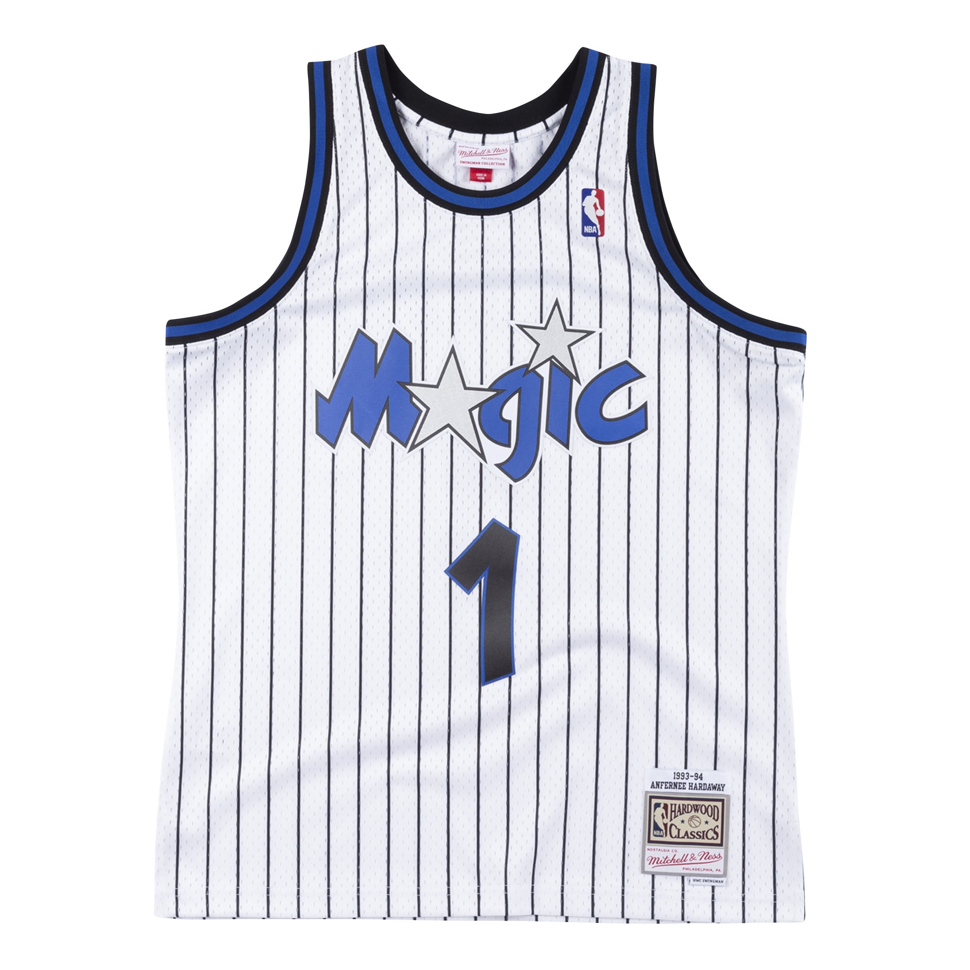 Penny Hardaway #1 Orlando Magic 1993-94 Mitchell & Ness Swingman NBA Jersey White