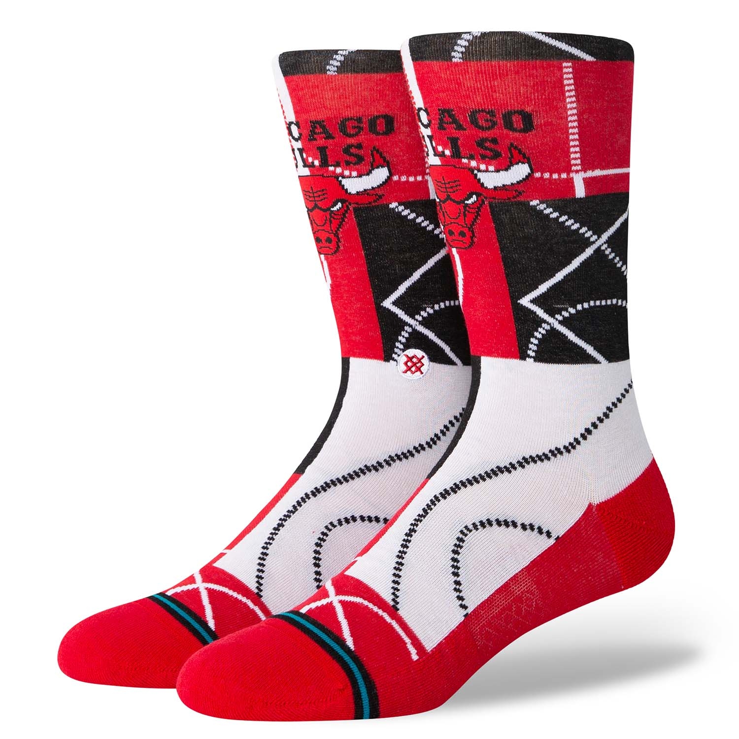 Chicago Bulls Zone Stance NBA Crew Socken