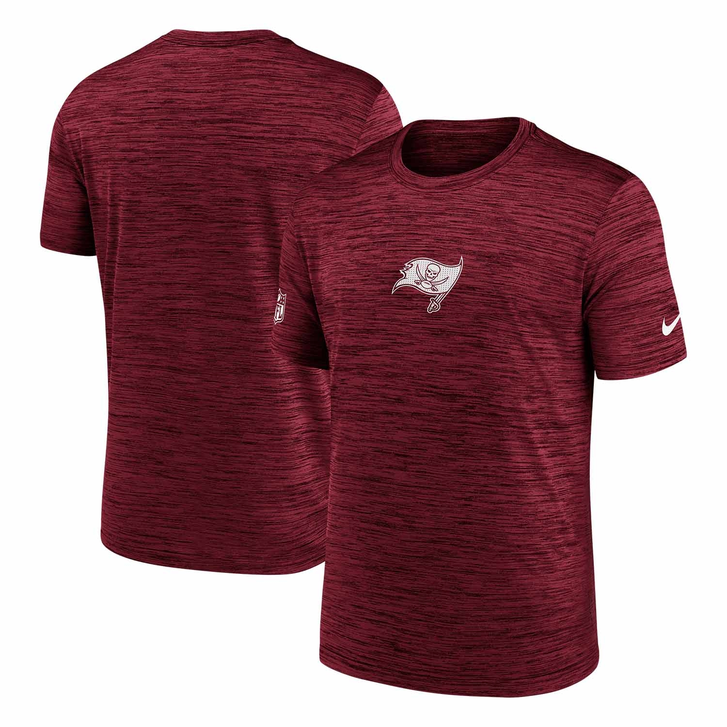 Tampa Bay Buccaneers 2025 NFL Sideline Nike Velocity Performance T-Shirt Red
