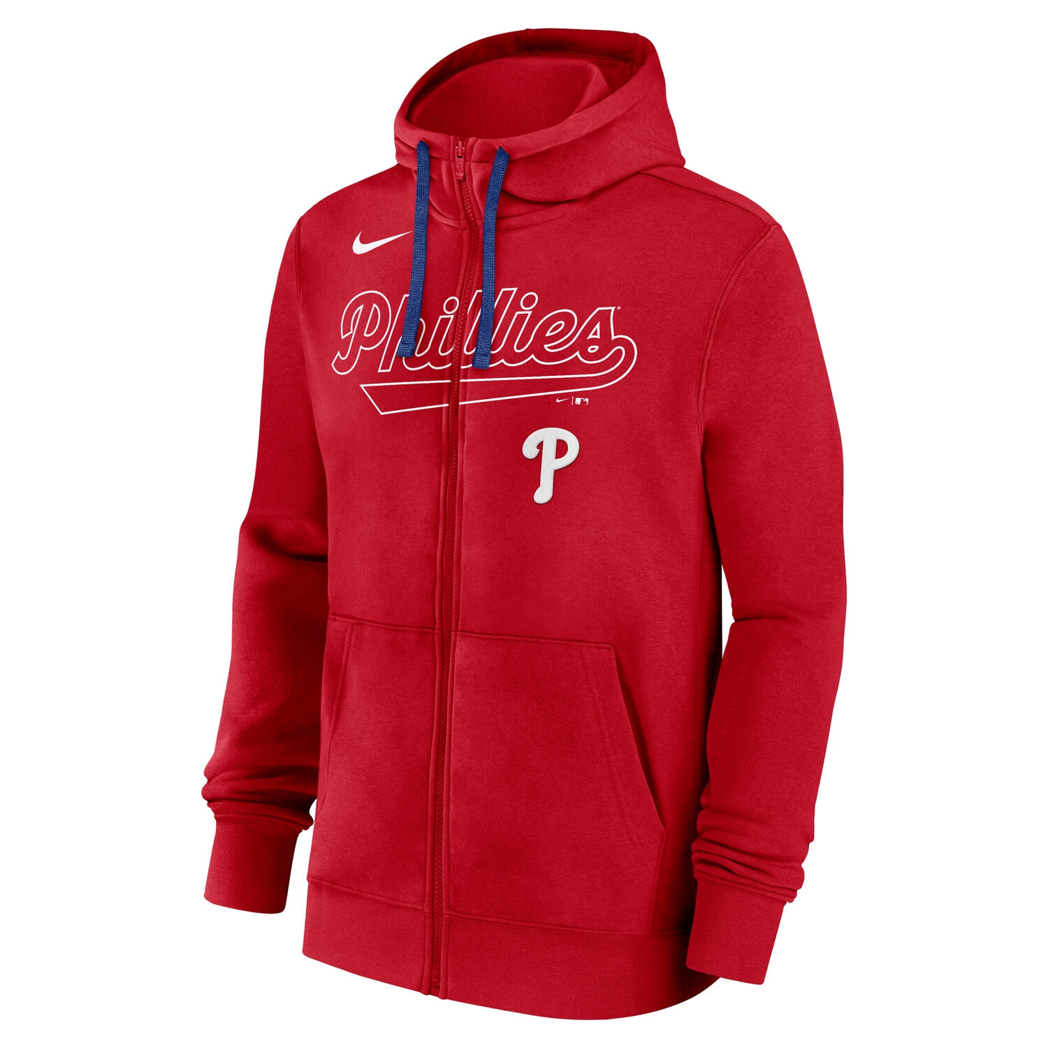 Philadelphia Phillies Knockout Script MLB Full-Zip Hoodie Rot