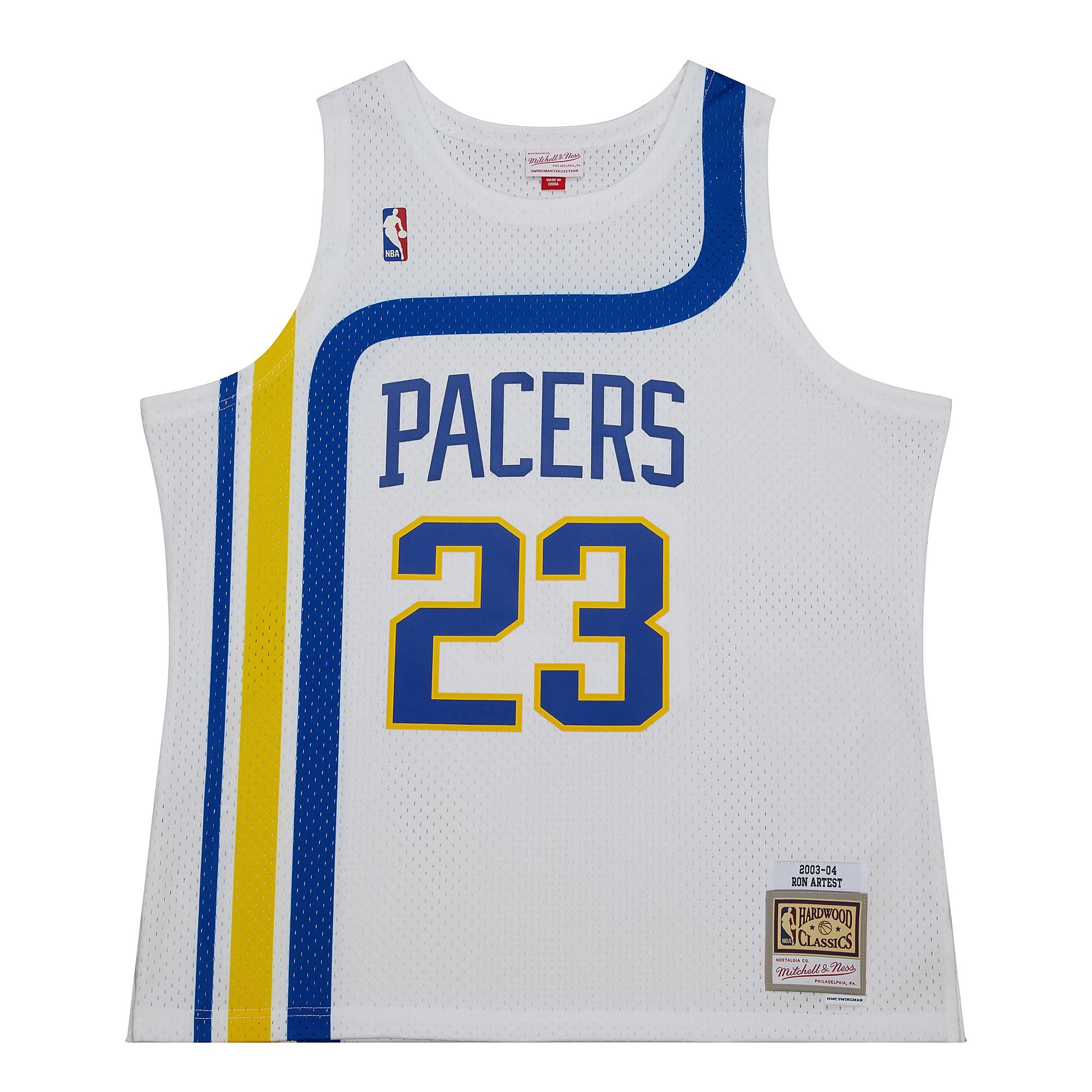 Ron Artest #23 Indiana Pacers 2003-04 Mitchell & Ness Swingman NBA Trikot Weiß