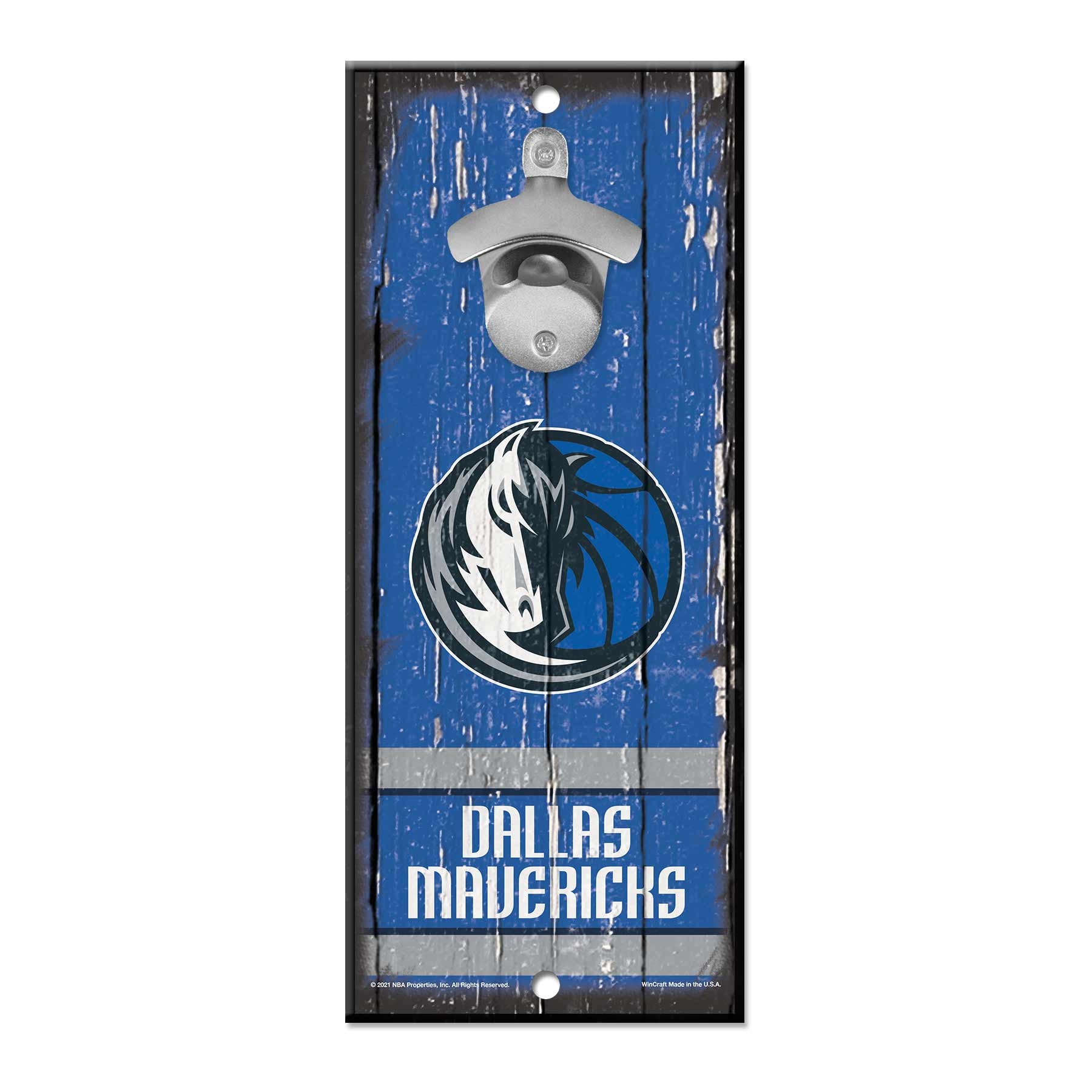 Dallas Mavericks WinCraft NBA Schild mit Flaschenöffner