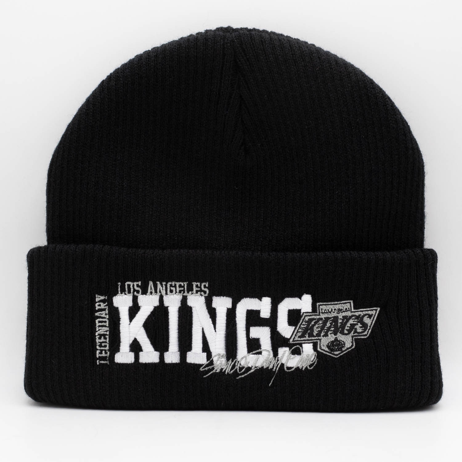 Los Angeles Kings Mitchell & Ness Billboard NHL Beanie Schwarz