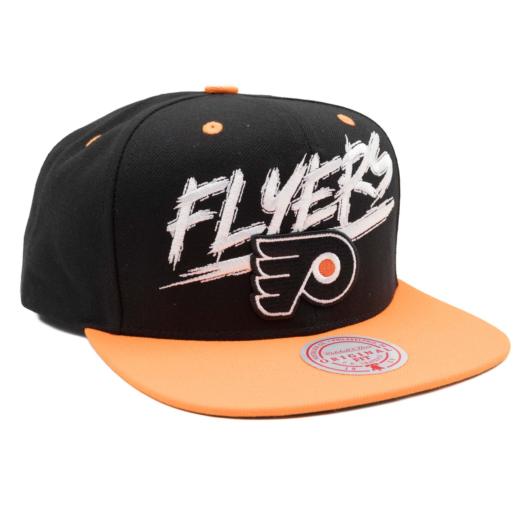 Philadelphia Flyers Transcript Mitchell & Ness Snapback NHL Cap