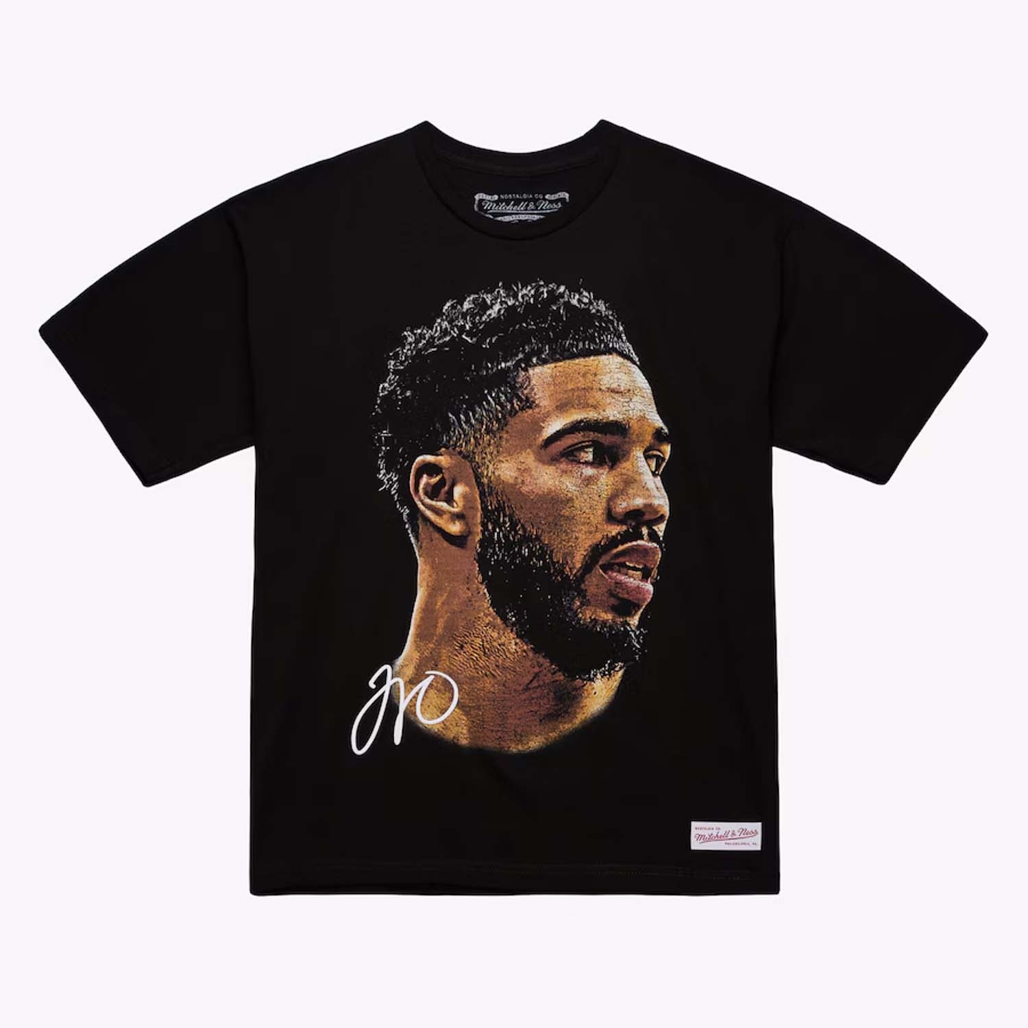 Jayson Tatum Mitchell & Ness Real Big Face NBA Tee Black