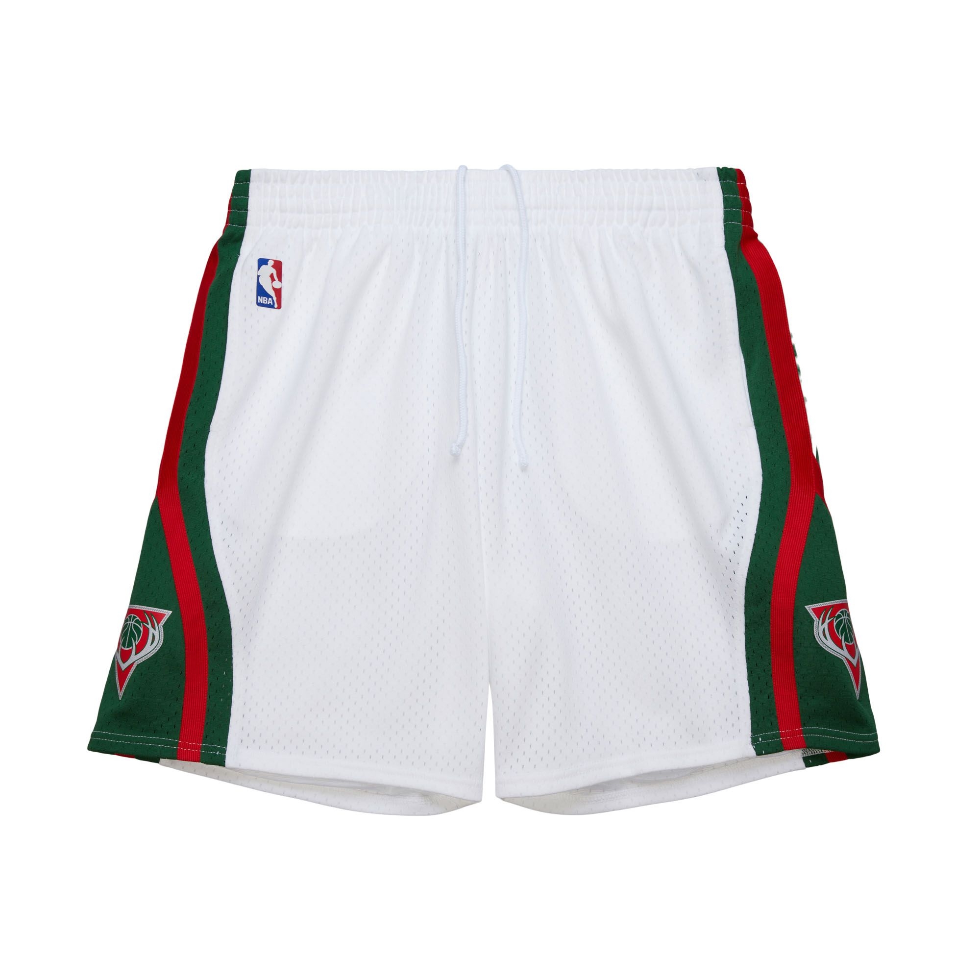 Milwaukee Bucks 2013-14 Mitchell & Ness Swingman NBA Shorts Weiß