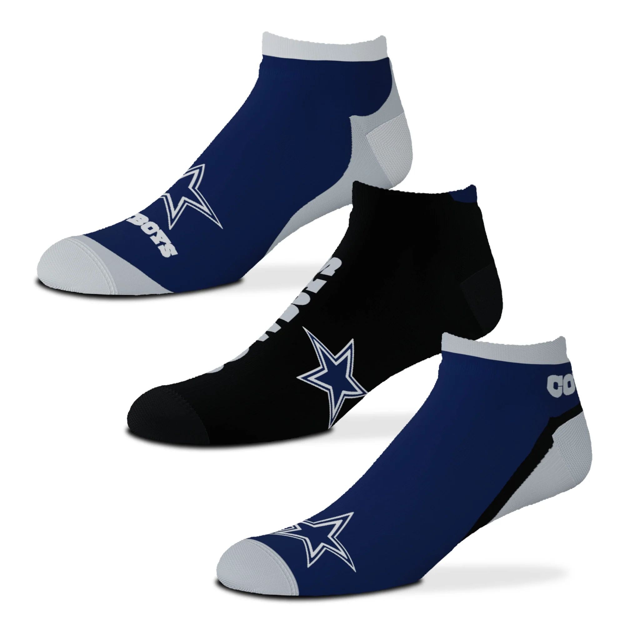 Dallas Cowboys No Show NFL Socken 3er-Pack