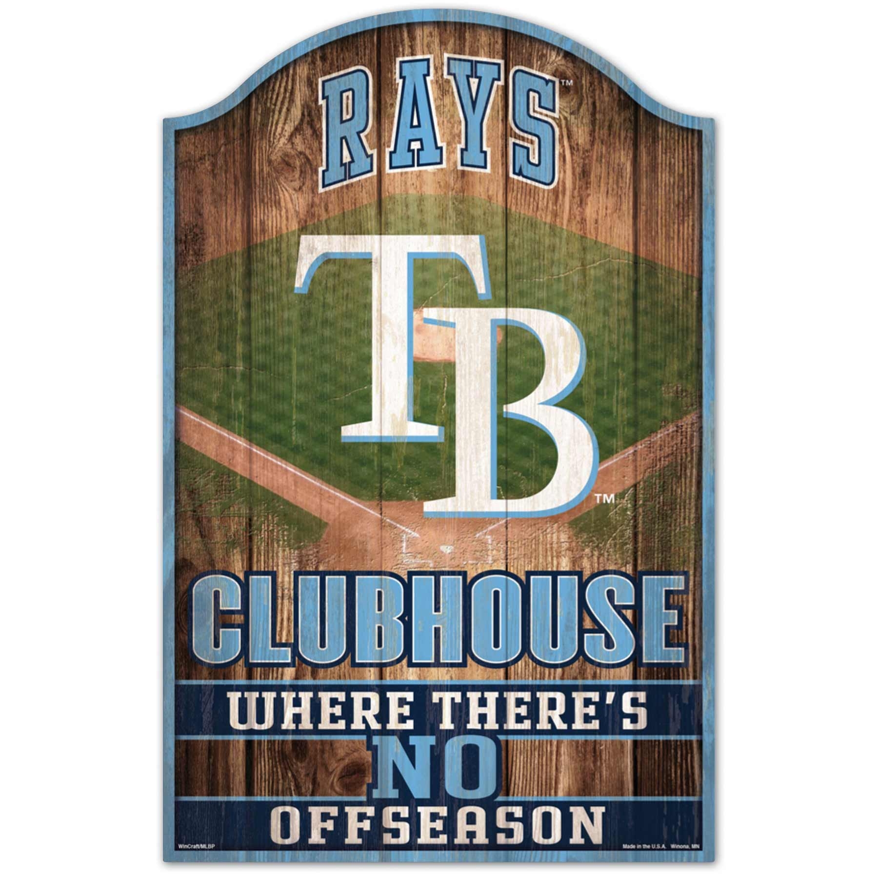 Tampa Bay Rays WinCraft MLB Clubhouse Holzschild