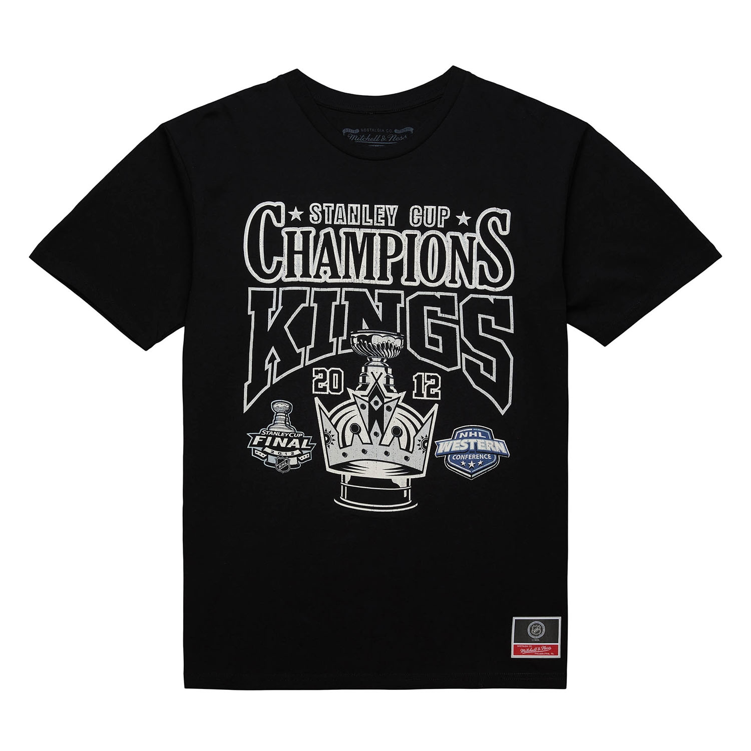 Los Angeles Kings Mitchell & Ness Big Champ NHL T-Shirt Schwarz