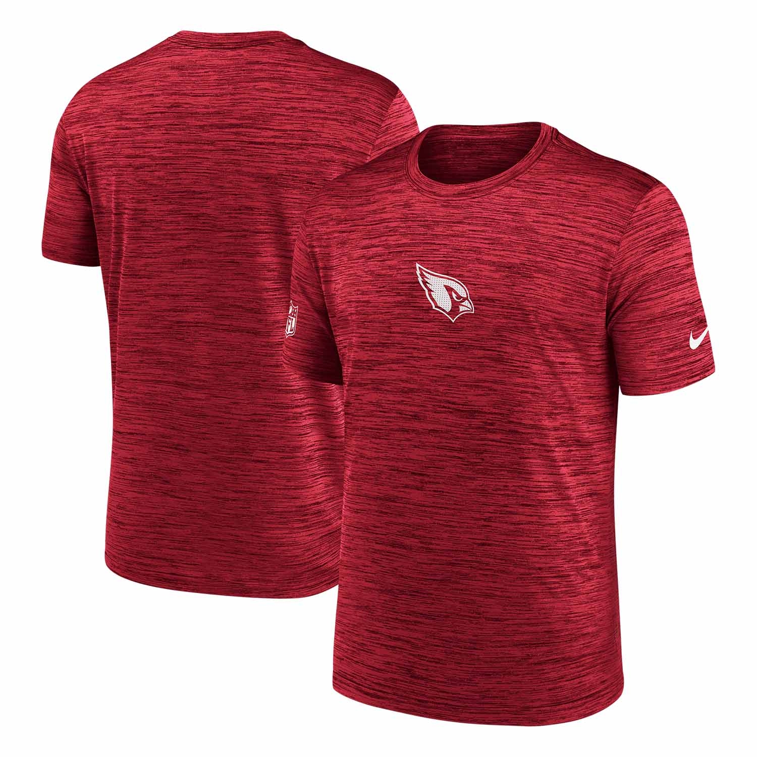 Arizona Cardinals 2025 NFL Sideline Nike Velocity Performance T-Shirt Rot
