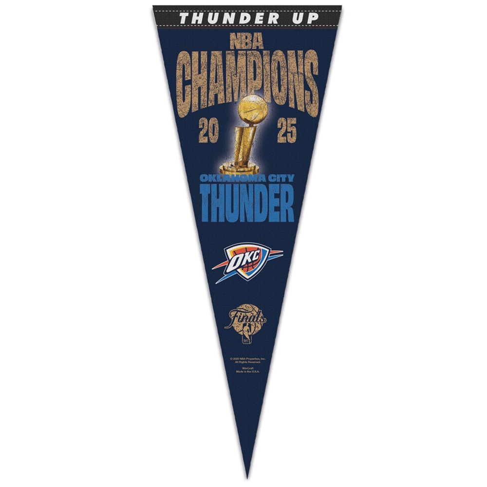 Oklahoma City Thunder 2025 NBA Champions WinCraft Premium Wimpel