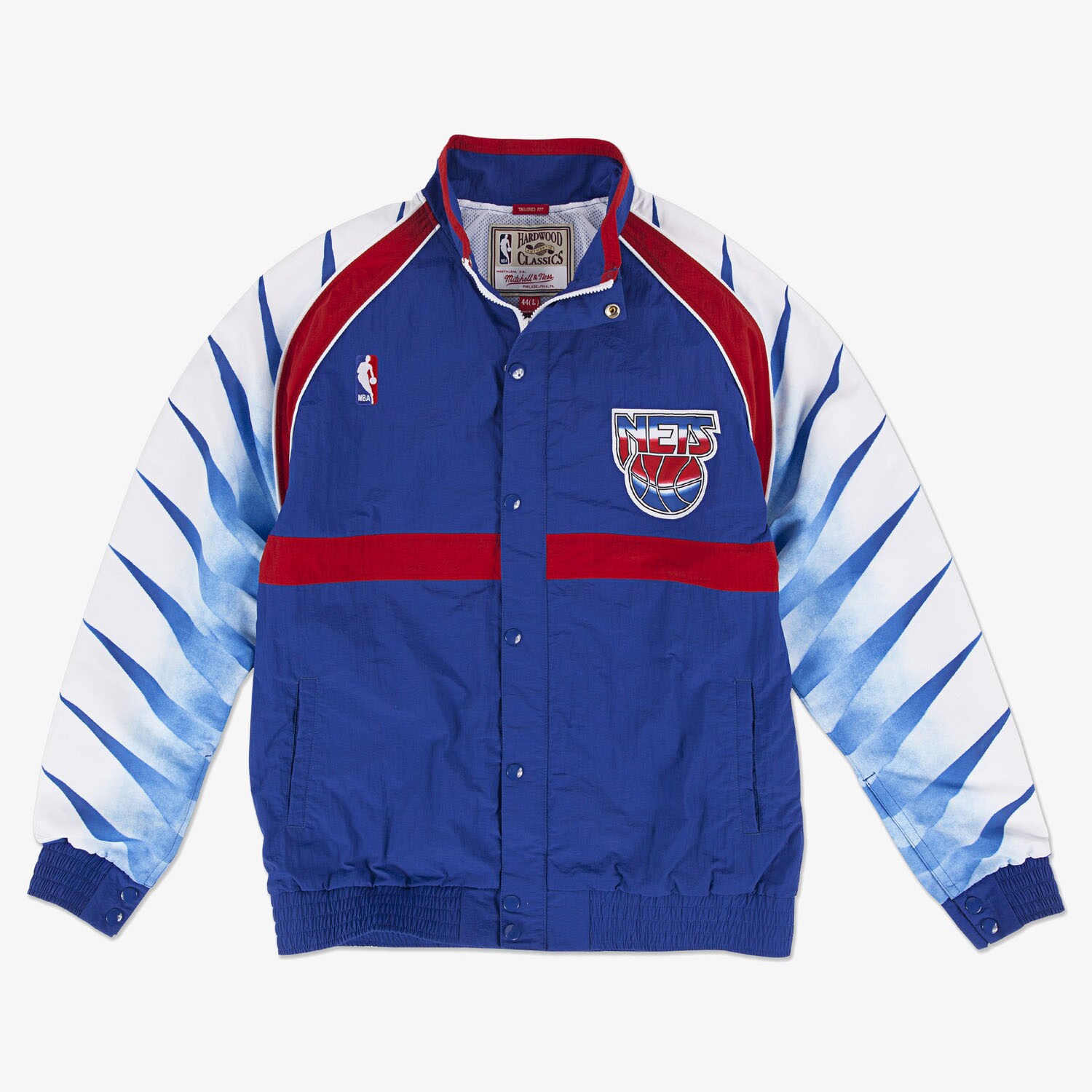 New Jersey Nets 1993-94 Authentic Warm Up NBA Jacke Blau