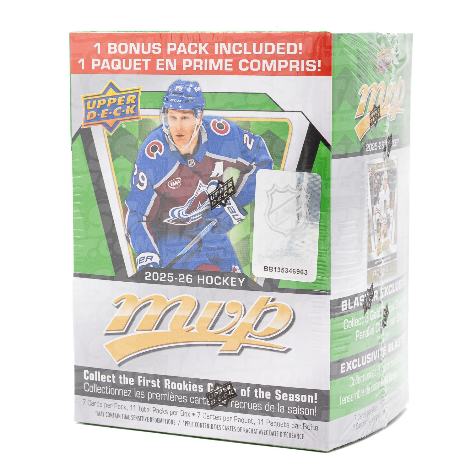 2025/26 Upper Deck MVP Hockey NHL Blaster Box