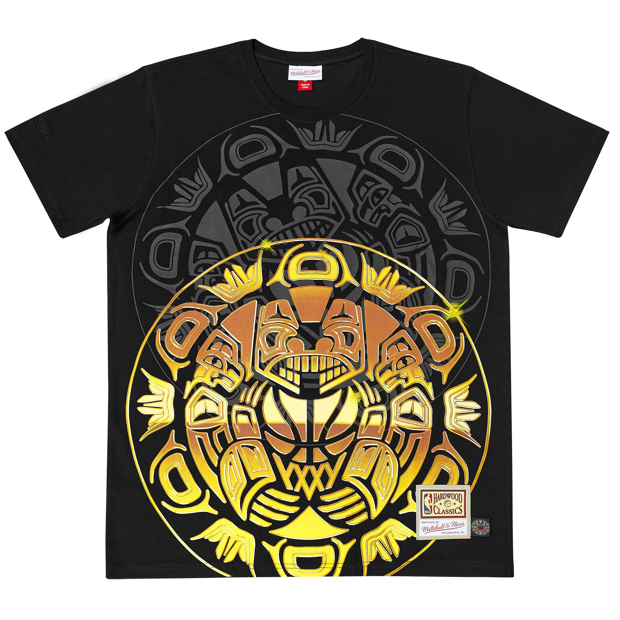 Vancouver Grizzlies Big Face 4.0 Heavyweight Mitchell & Ness NBA T-Shirt Black