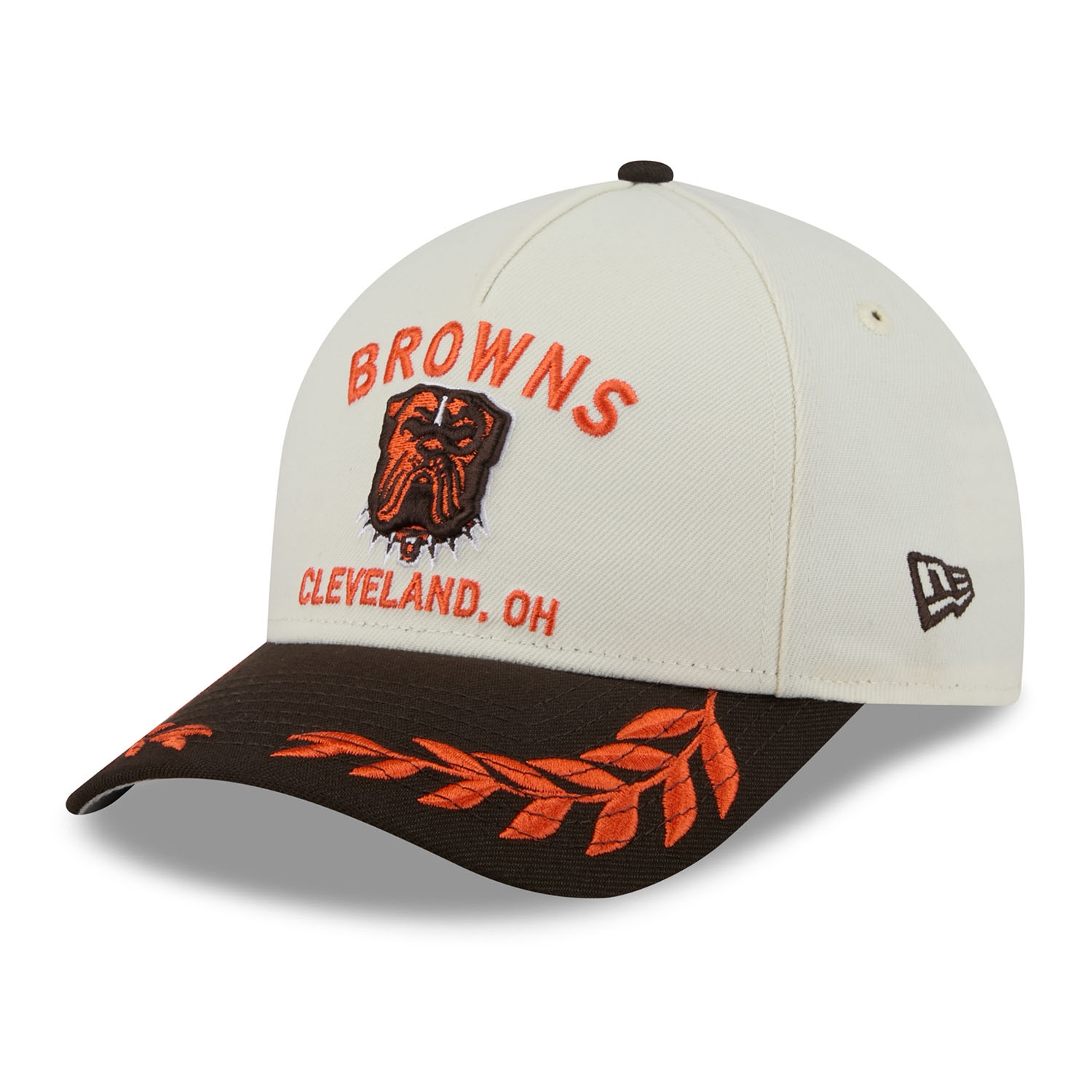 Cleveland Browns 2025 NFL Draft 9FORTY M-Crown A-Frame Snapback Cap Cream