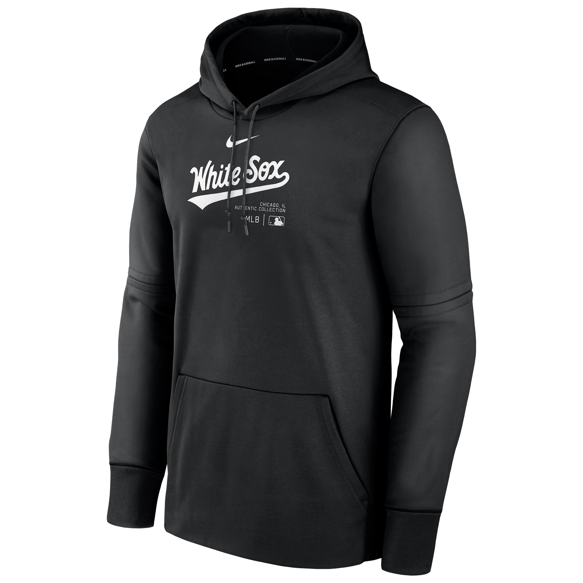 Chicago White Sox 2024 MLB Authentic Practice Nike Therma Hoodie Black