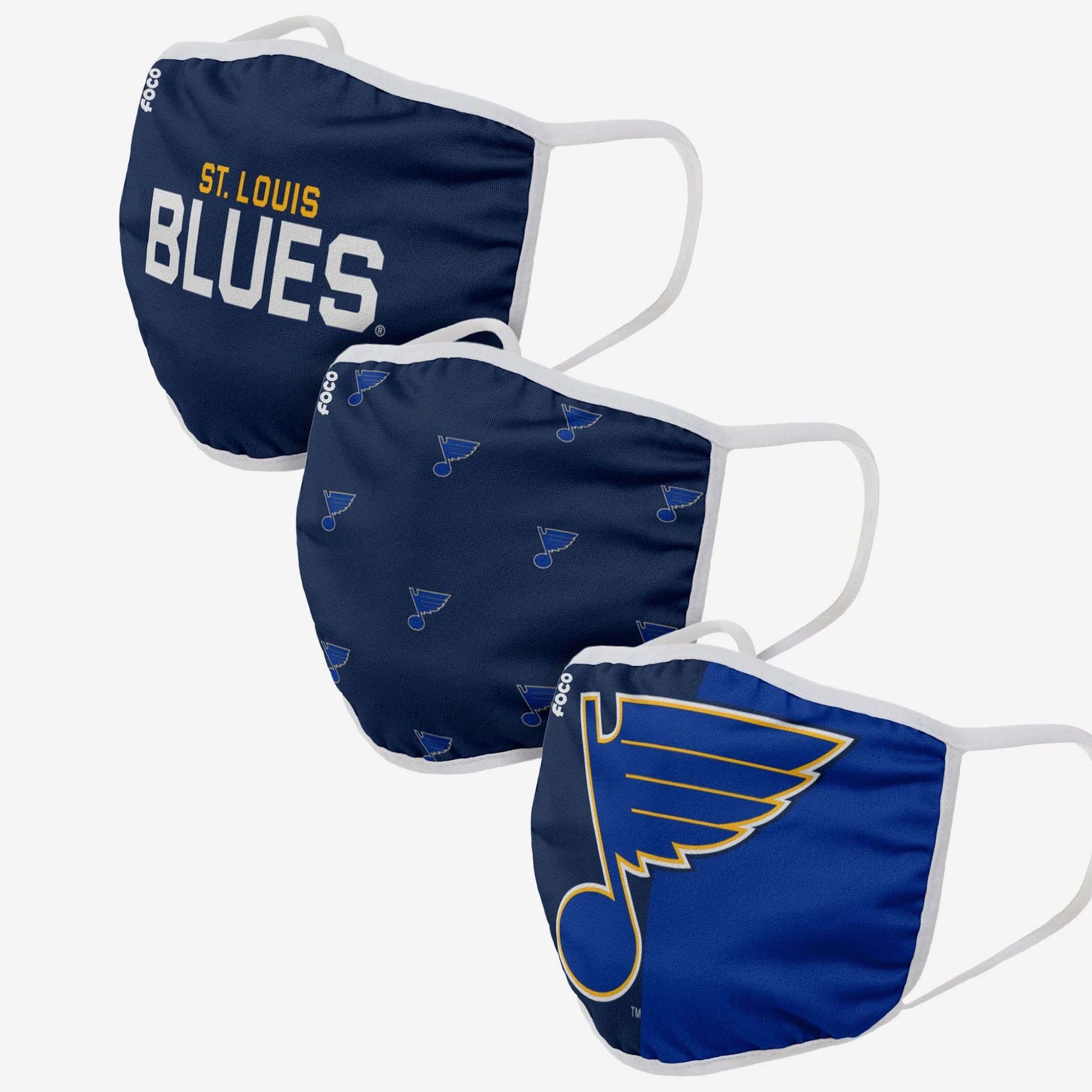 St. Louis Blues Face Covering NHL Face Mask (3-Pack)