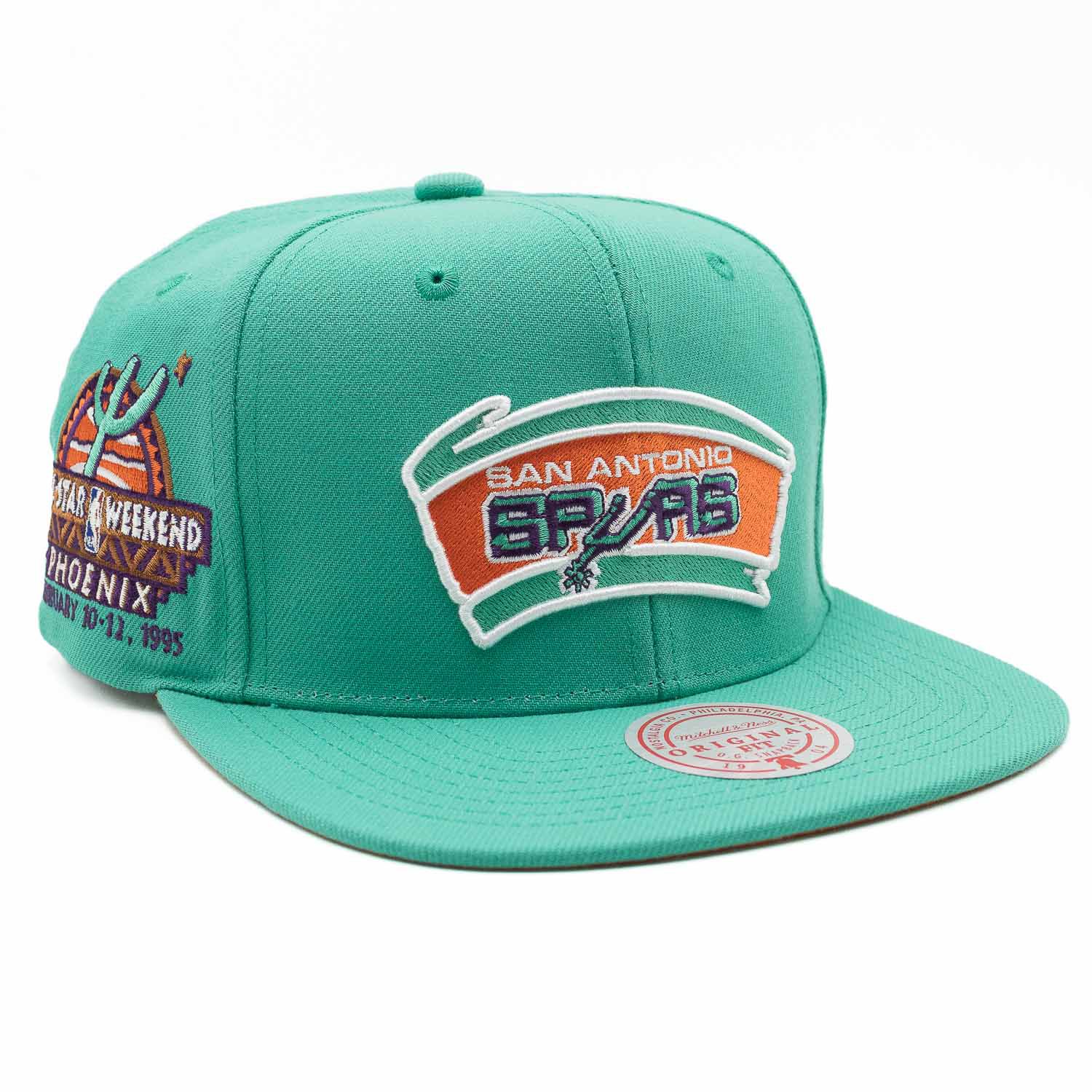 San Antonio Spurs Desert Green All-Star Mitchell & Ness Snapback NBA Cap