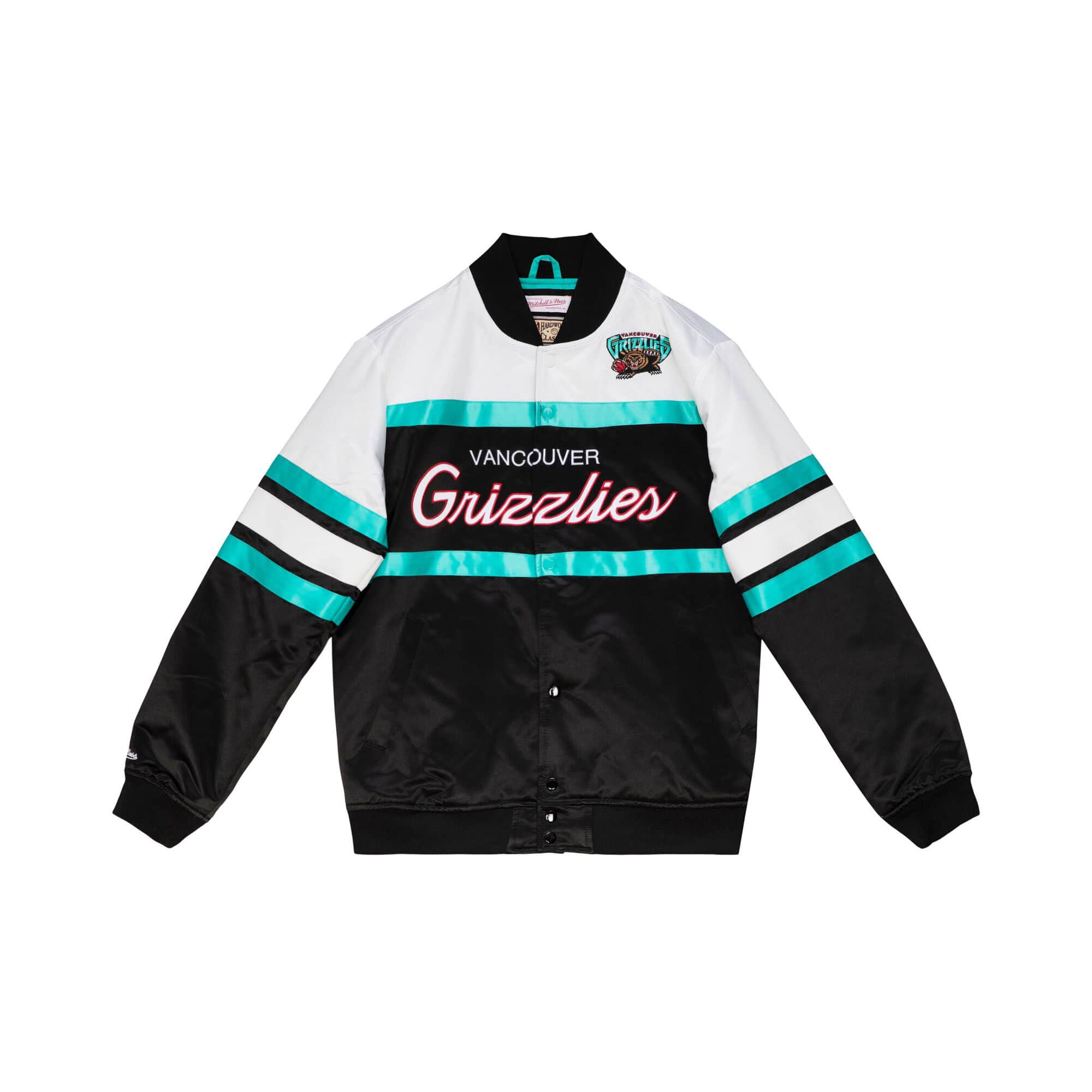 Vancouver Grizzlies Mitchell & Ness Script Heavyweight Satin NBA Jacket