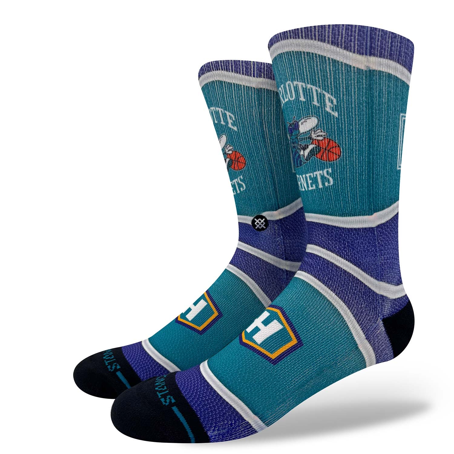 Charlotte Hornets Classic Mini Ball Stance Crew Socken