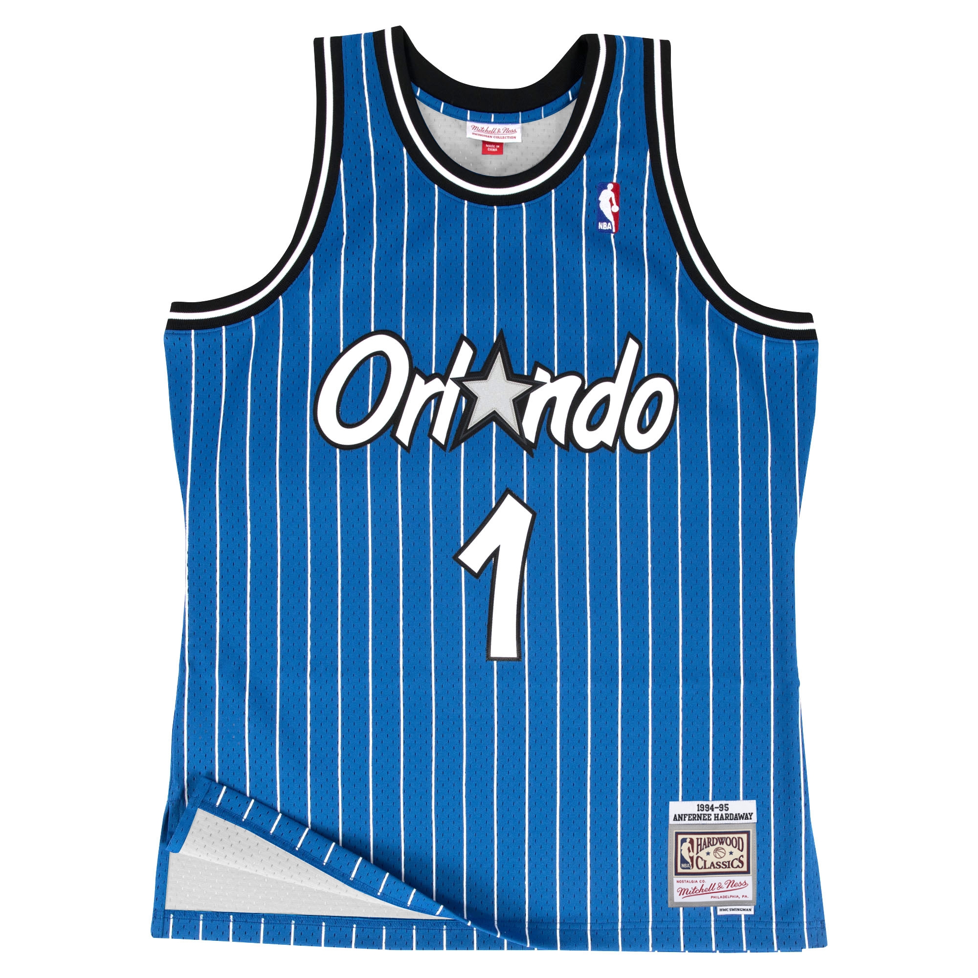 Penny Hardaway #1 Orlando Magic 1994-95 Swingman NBA Jersey Blue
