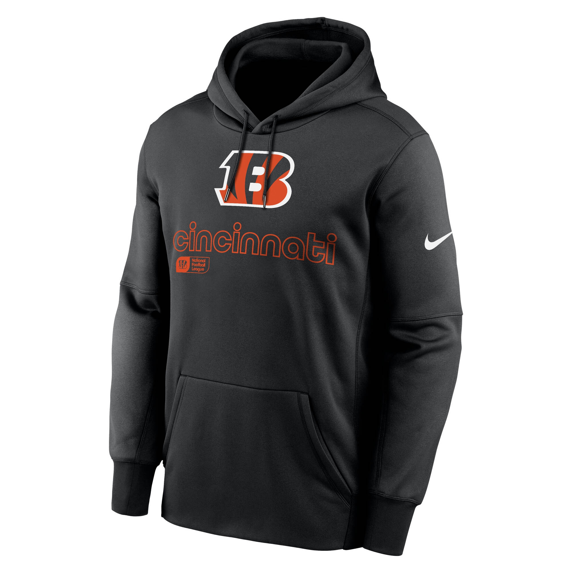 Cincinnati Bengals Peformance Nike Therma-FIT NFL Hoodie Schwarz