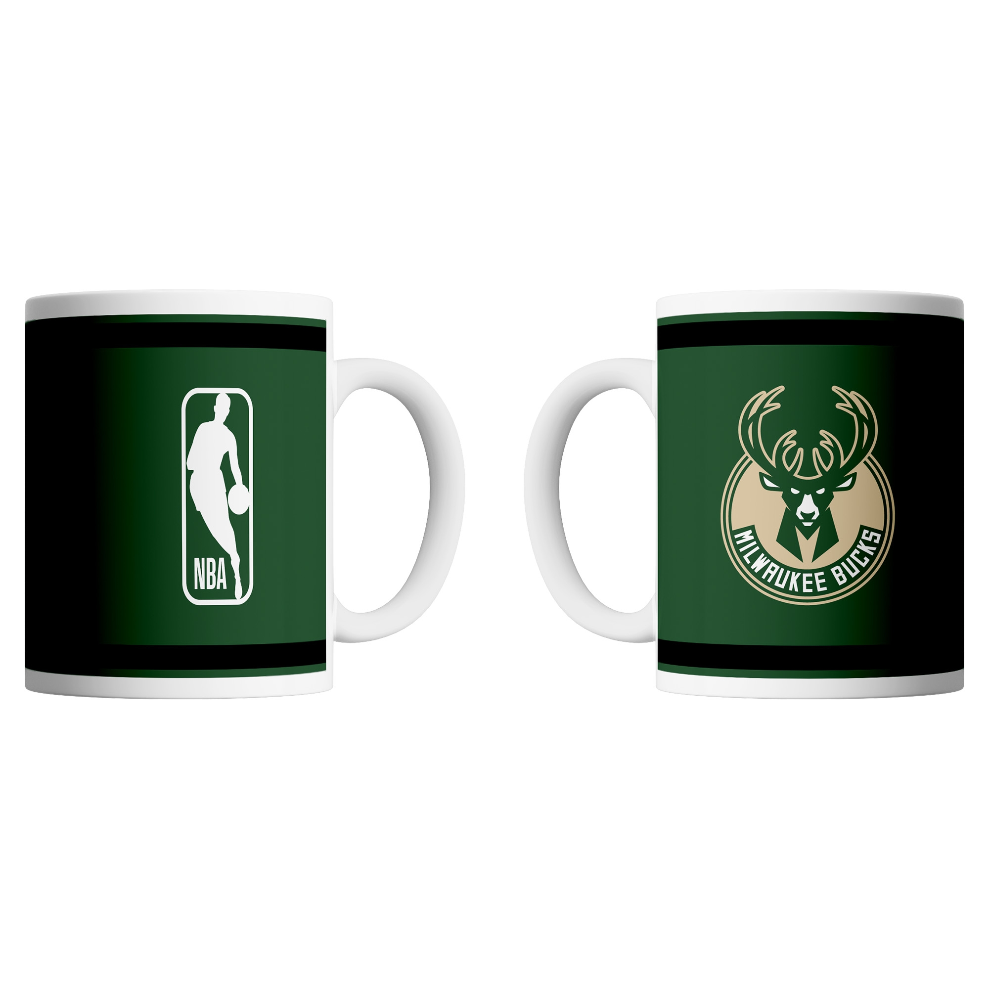 Milwaukee Bucks Logo & Shield NBA Becher (330 ml)