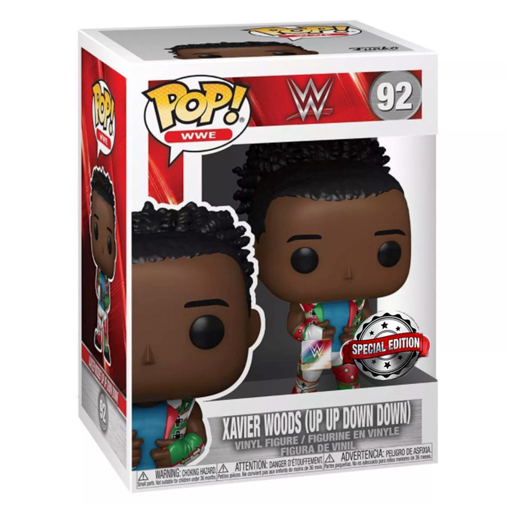 Funko POP! #92 Xavier Woods (Up Up Down Down) Exclusive Vinyl WWE Figur